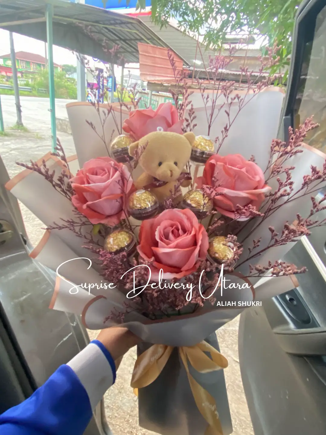 DIY Bouquet Coklat Teddy Bear Untuk Majlis Graduasi. Lebih Jimat