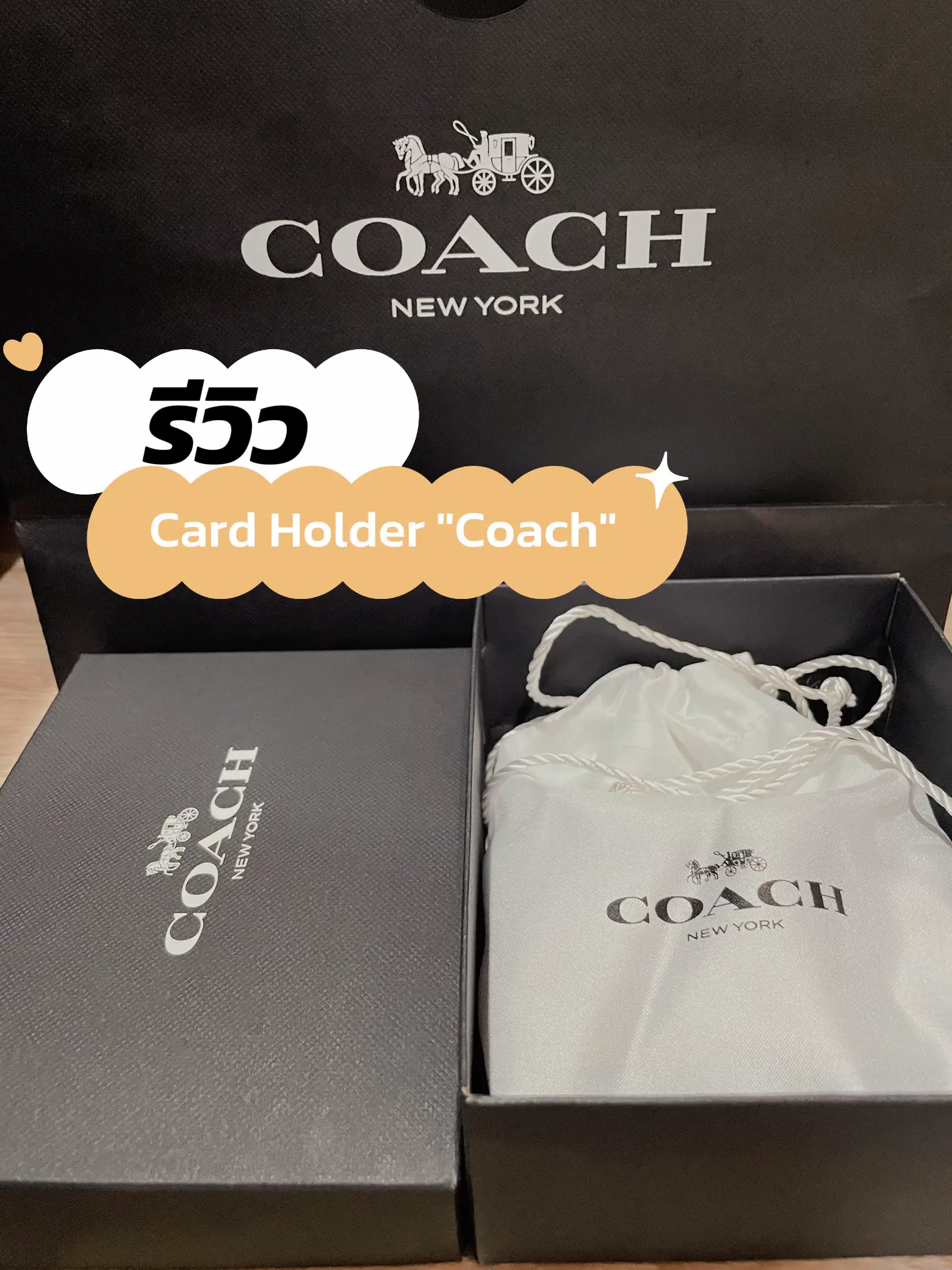 Card holder best sale coach original