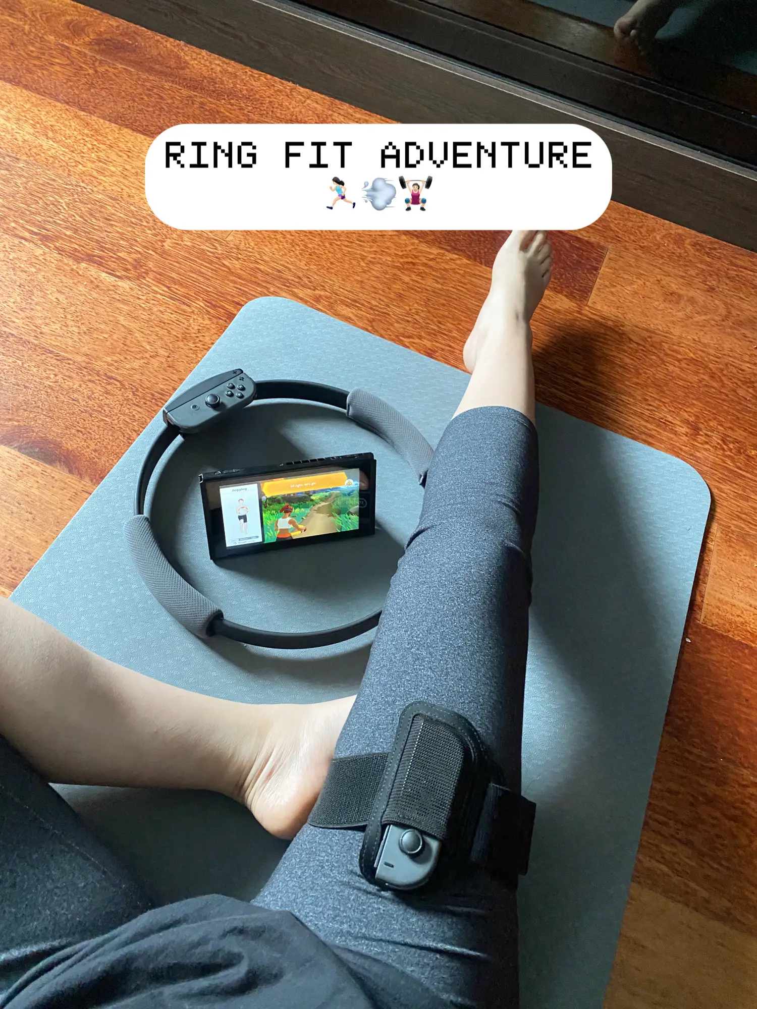 A year later, 140 hours of total exercise time, I 100% Ring Fit Adventure.  Here's my take on if you should buy it or not : r/NintendoSwitch