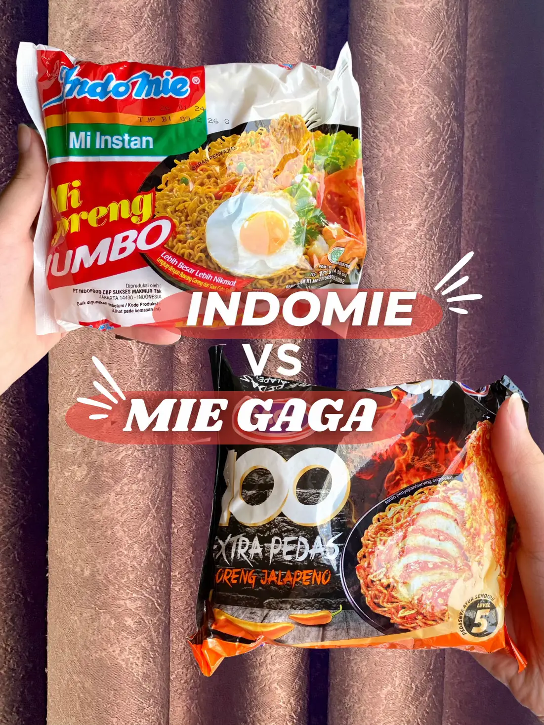 Mie Gaga vs. Indomie