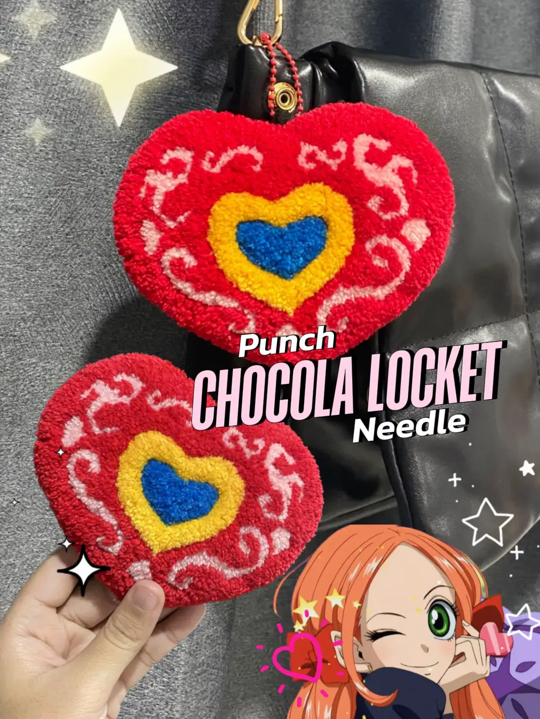 Red Heart Punch Needle Coaster​S Pattern