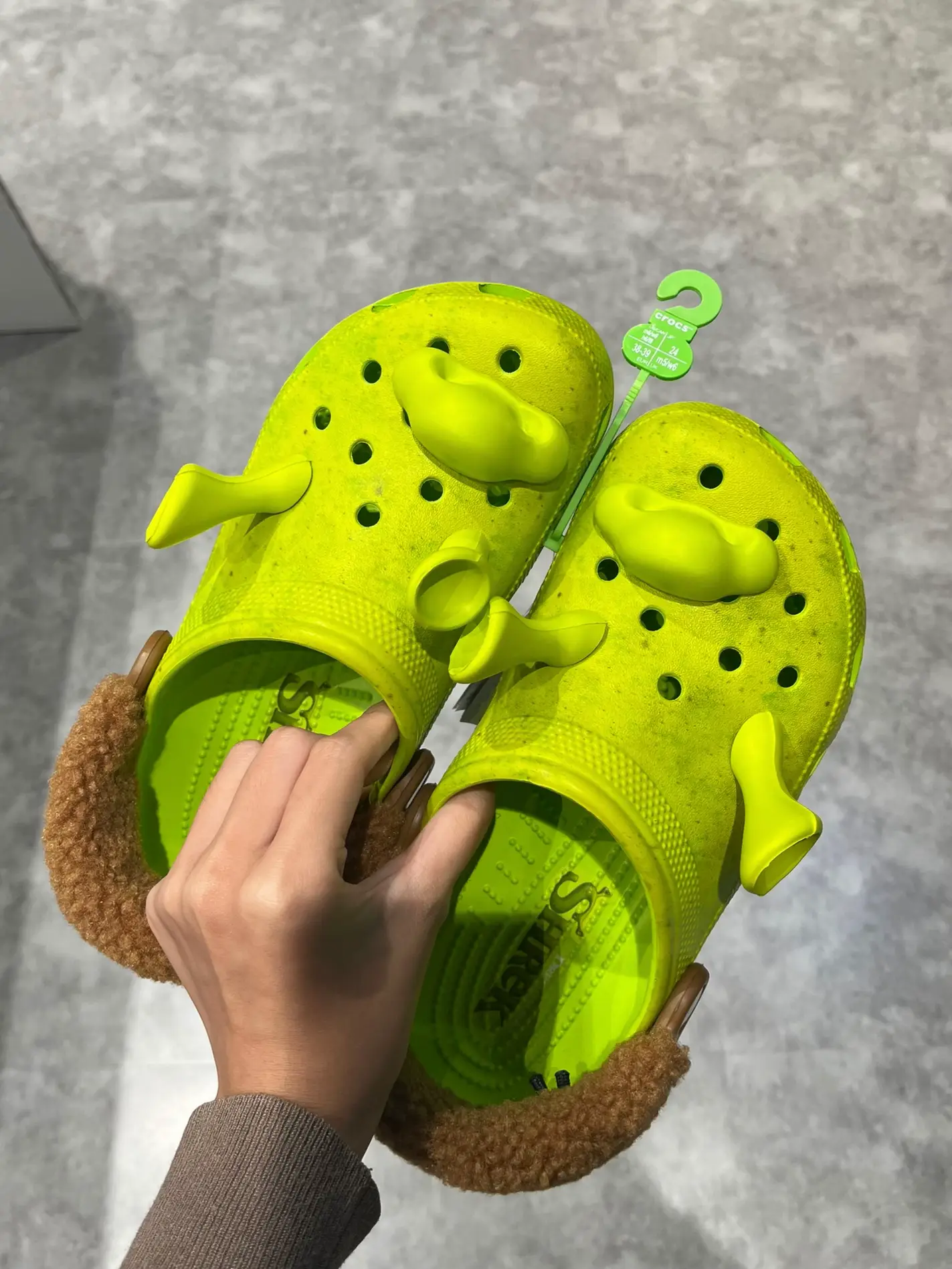 Here's an official look at the #shrek x #crocs classic clog, coming soon!