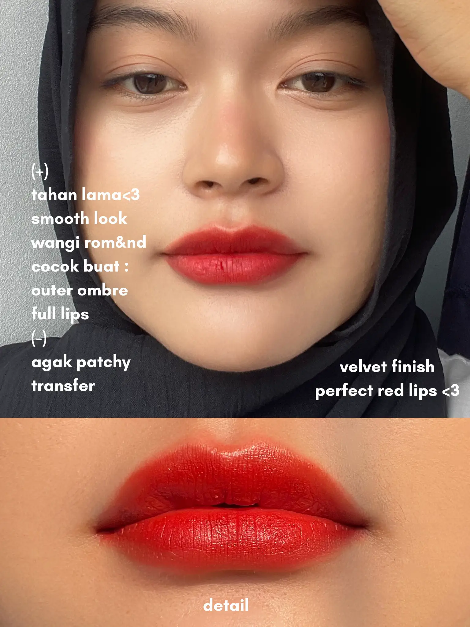 Red lips for korean look ROM&ND Zero Velvet Tint | Gallery posted by Fanny  kim | Lemon8