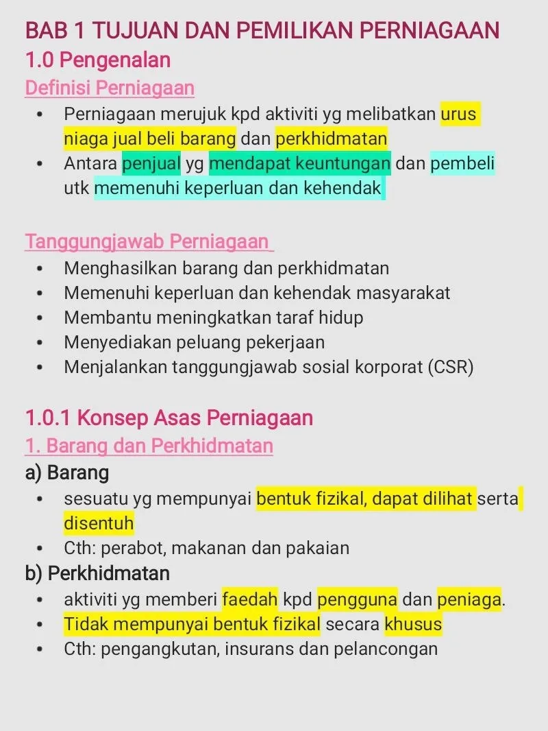 Subjek Perniagaan Tingkatan 5 - Carian Lemon8