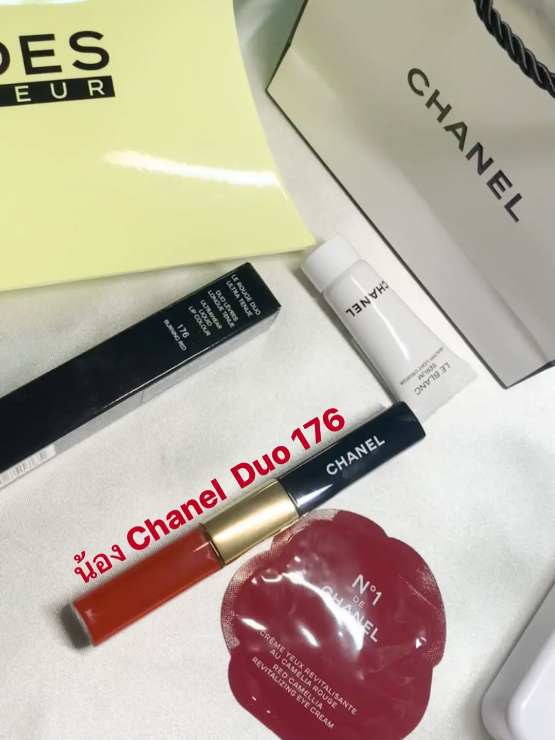 CHANEL, Makeup, Chanellerouge Duo Ultra Tenueultrawear Liquid Lip Colour  Color76burning Red