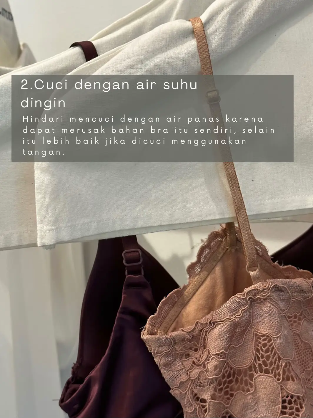 5 Tips mencuci bra agar tidak mudah rusak, Galeri diposting oleh Kezia  Grace