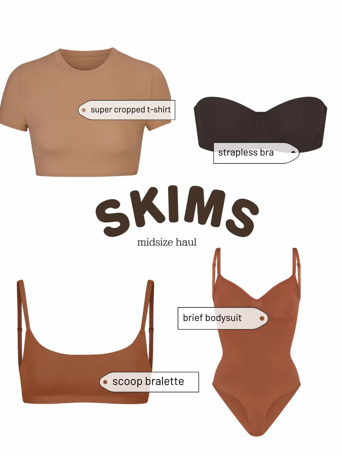 I'm midsize with big boobs & bought from Skims - I was disappointed by the  bottoms for an unexpected reason