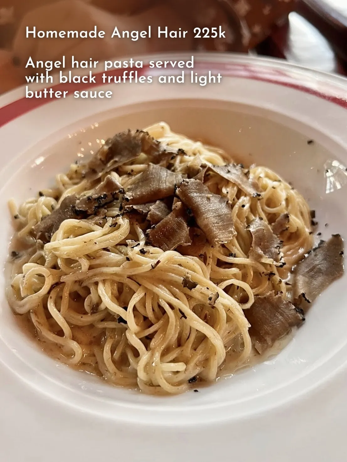 Angel-Hair Pasta with Black Truffles