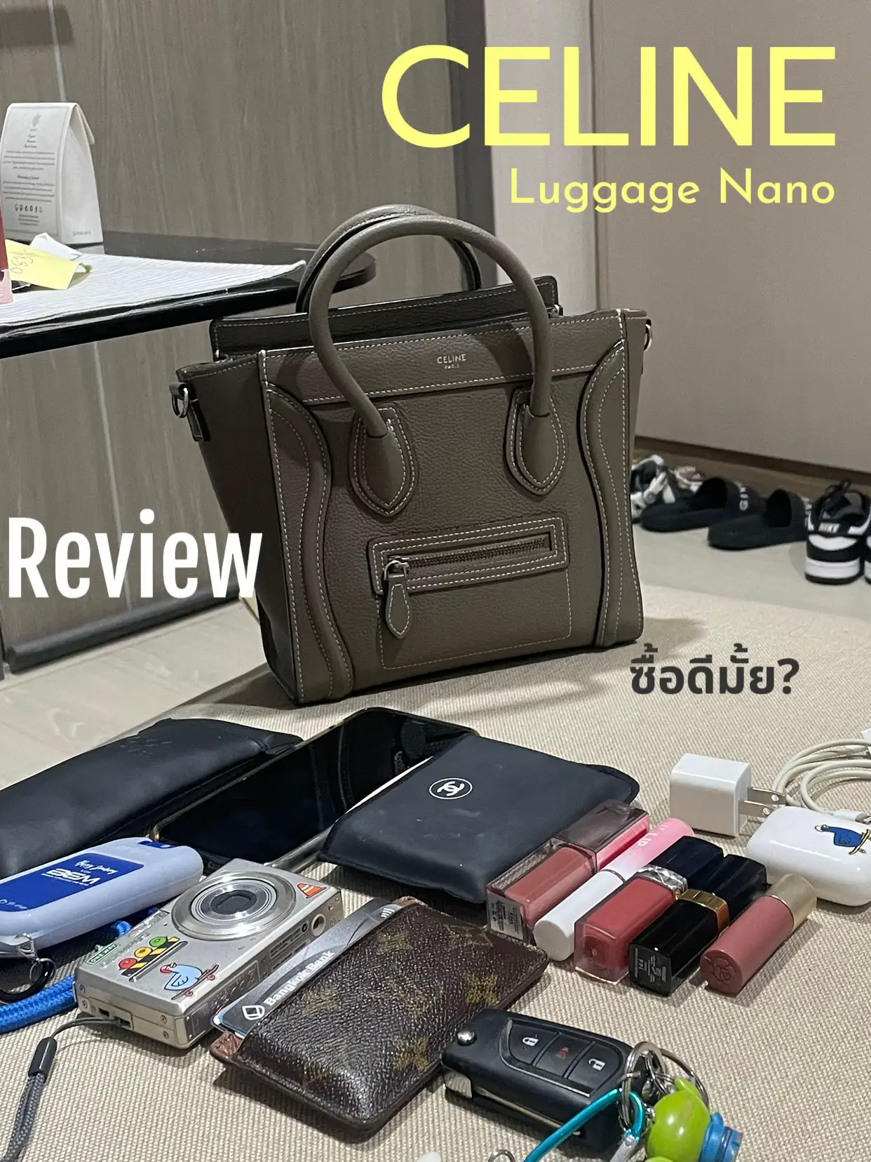 Celine Nano Luggage Bag  Unboxing & try-on! 