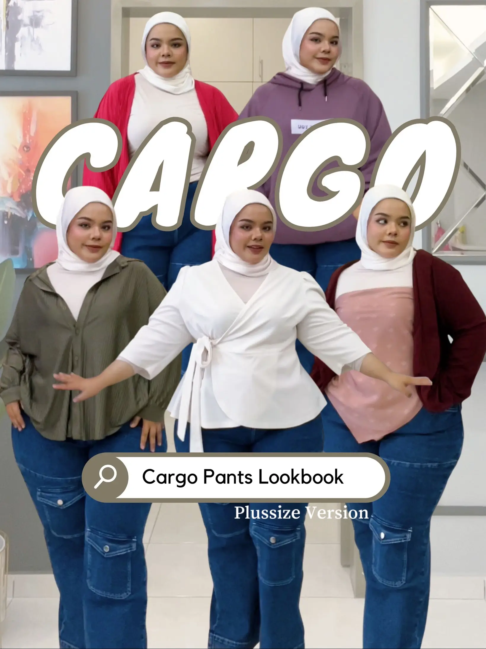 PLUSSIZE LOOKBOOK: Cargo Pants Outfit Idea