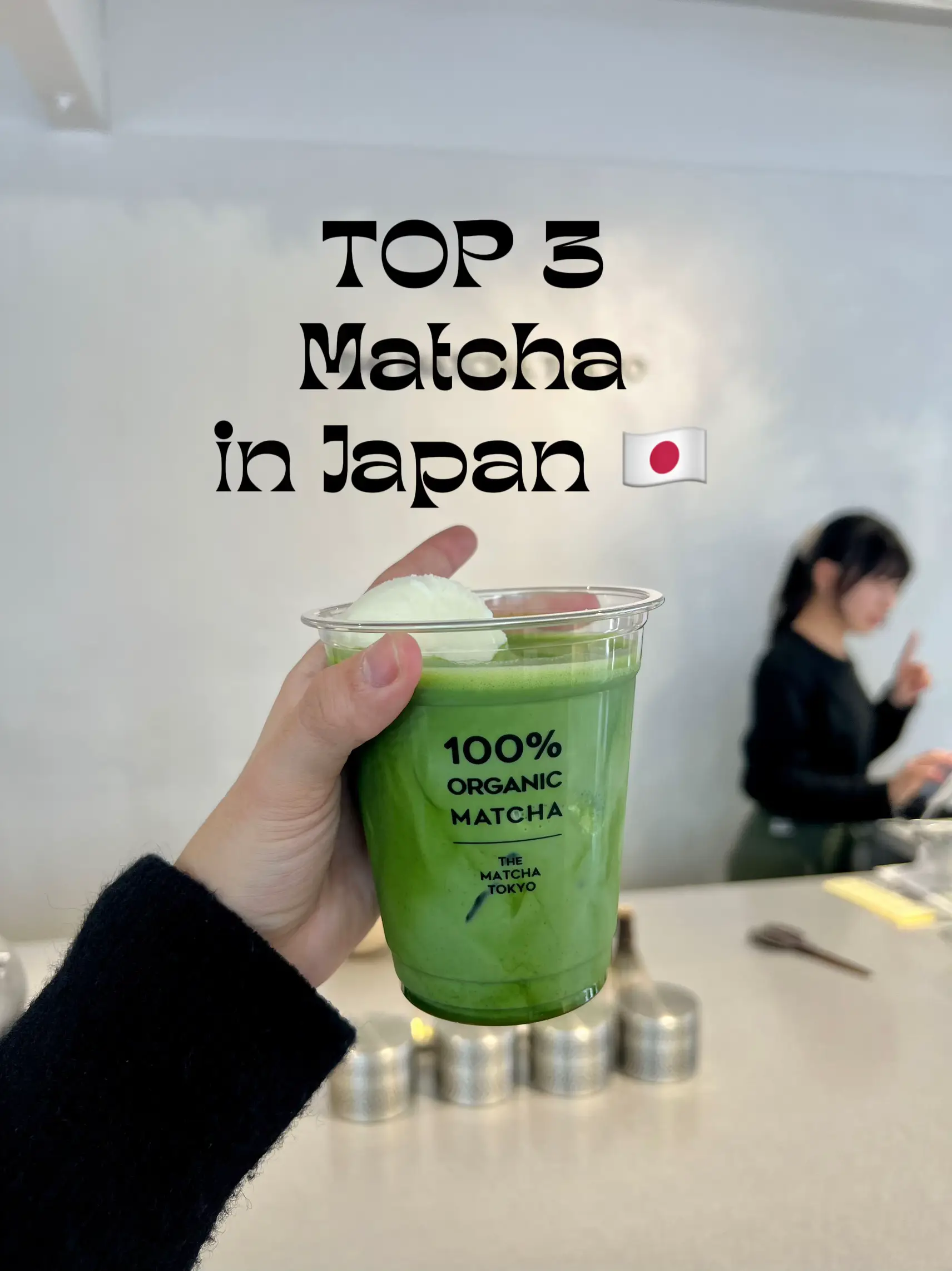 THE MATCHA TOKYO Matcha Latte 5 Sticks - Just Add Water - Made in Japan -  100% Organic Matcha - Raw Cane Sugar