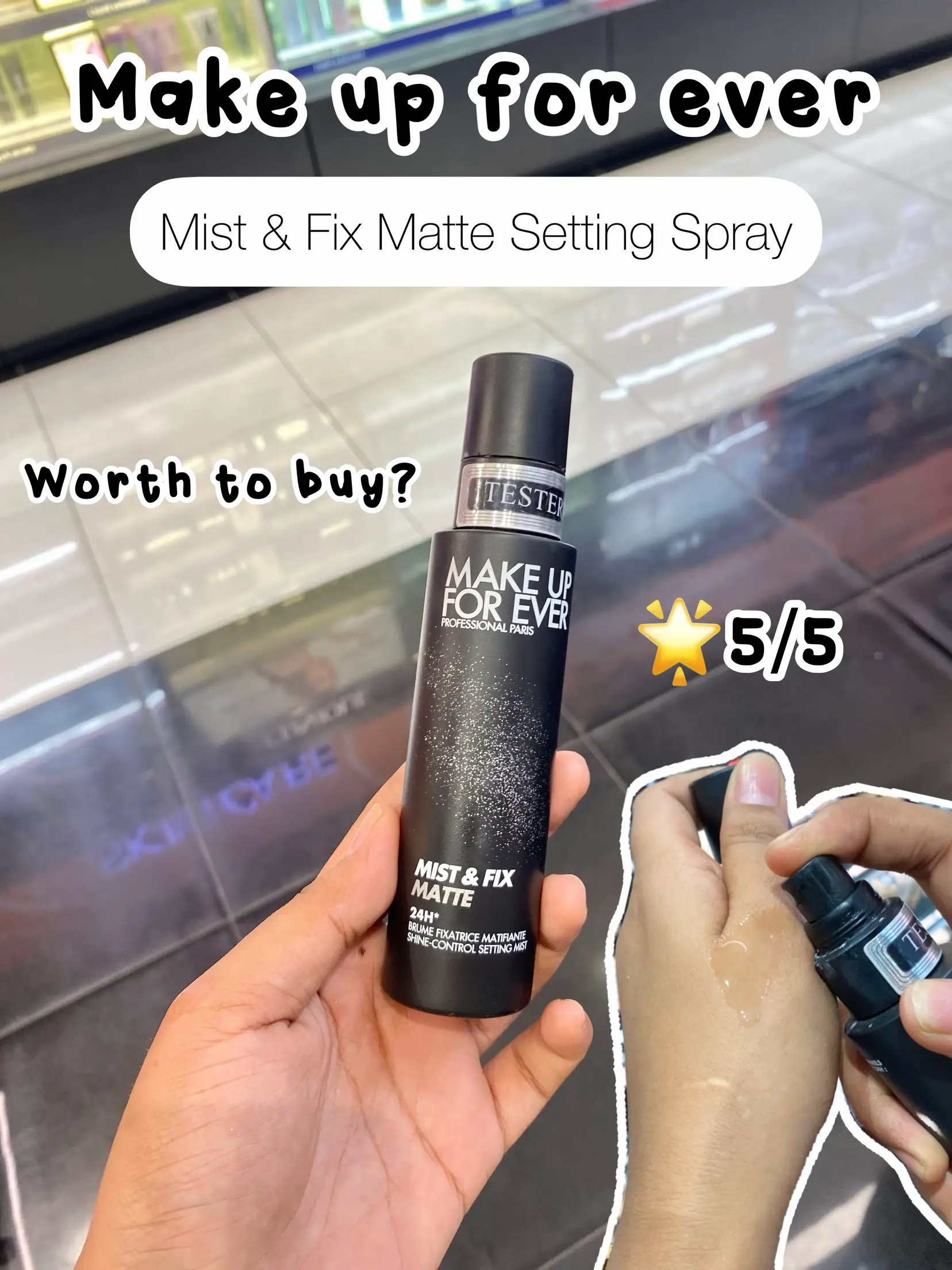 Make Up For Ever Mist & Fix Matte 24H - Makeup Setting Spray