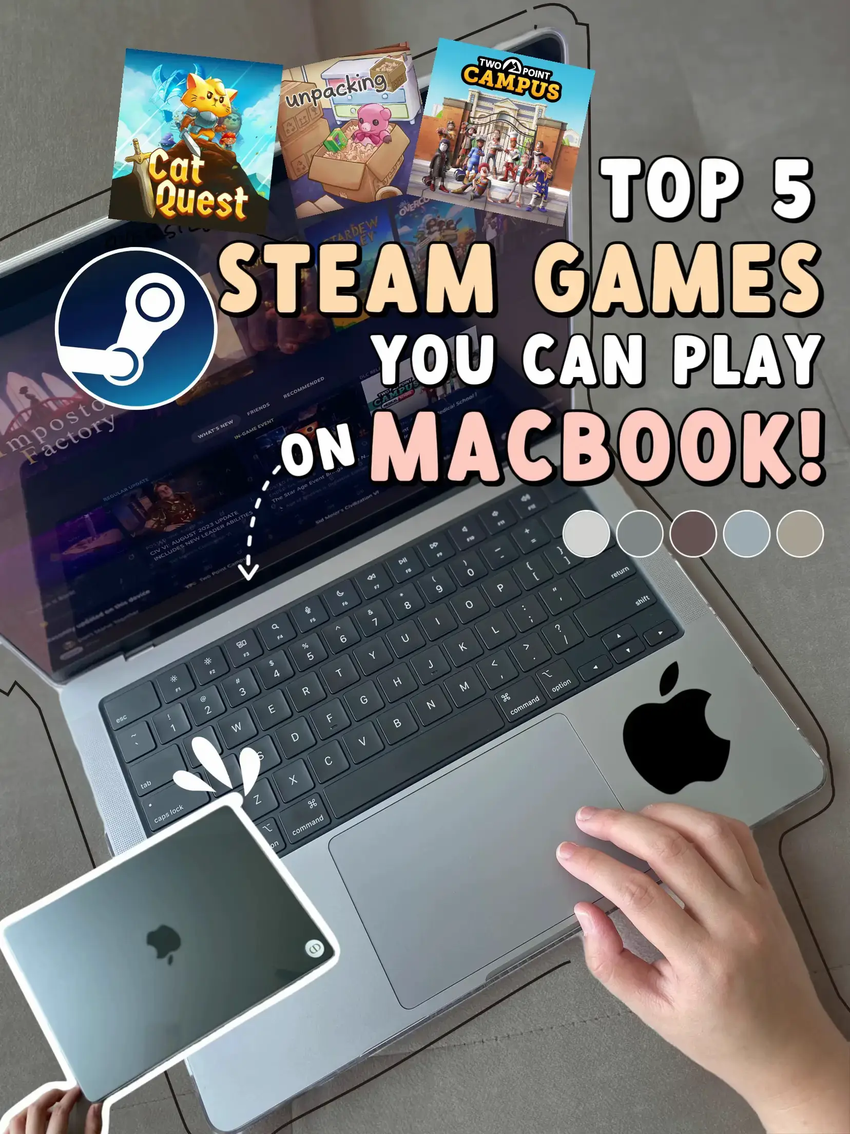 TOP 5 STEAM GAMES to PLAY on your MACBOOK! 🤓🎮 | Galeri disiarkan oleh  Karen 🦭 | Lemon8