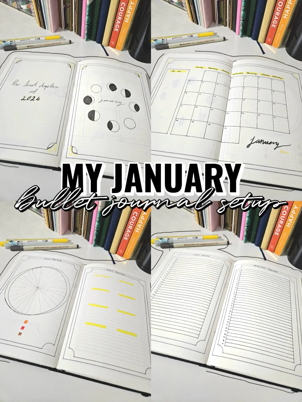 My Foolproof January Bullet Journal Spread