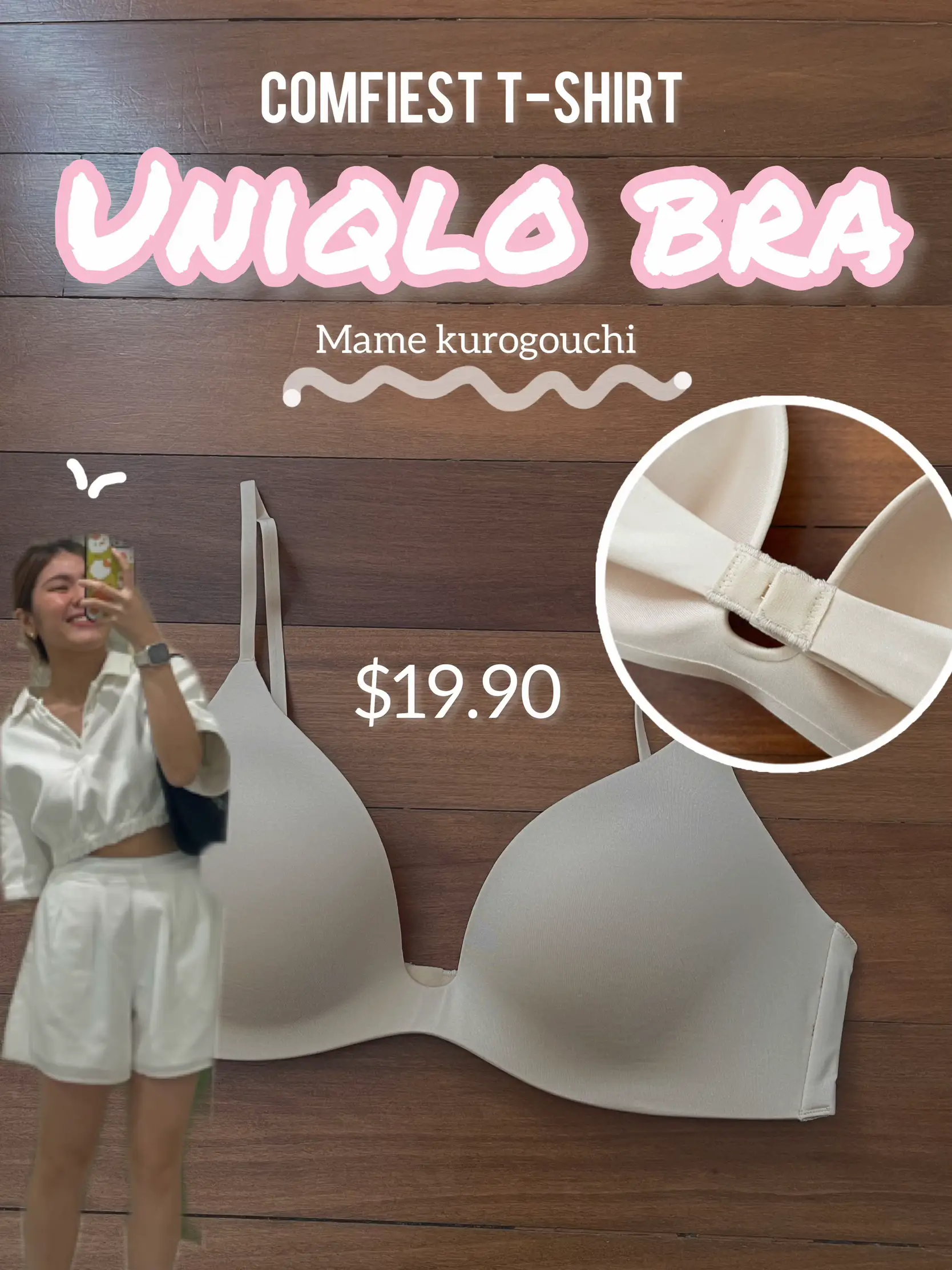 Uniqlo Uniqlo Wireless Bra (Sheer Triangle) (Mame Kurogouchi) 29.90