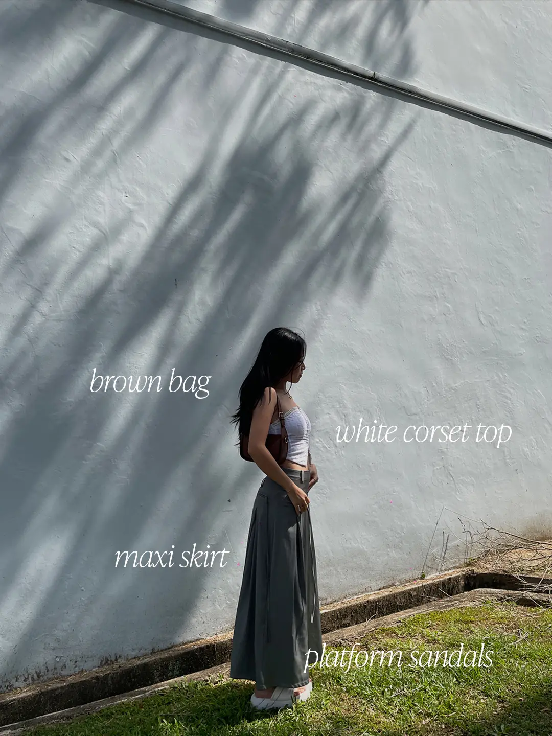 what i wore — long skirt ootd with summer vibes ⭐️'s images(1)