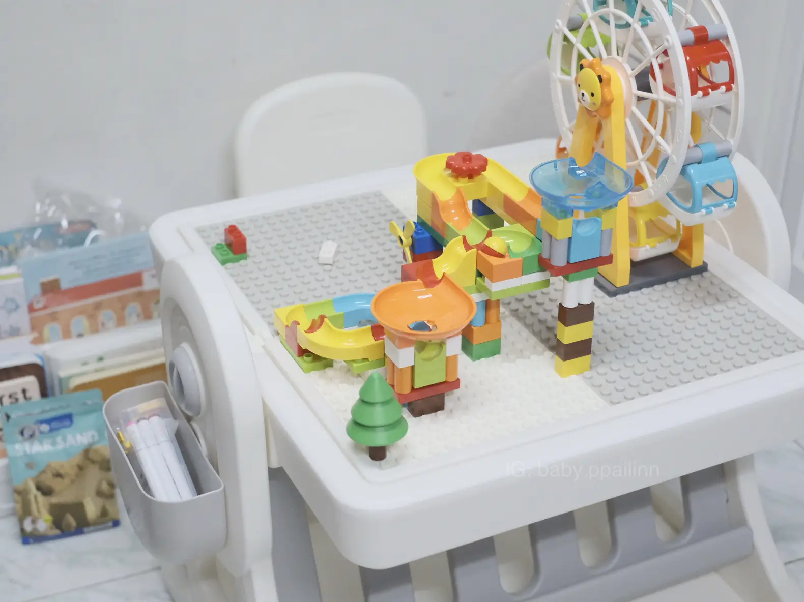 Fisher price best sale lego table