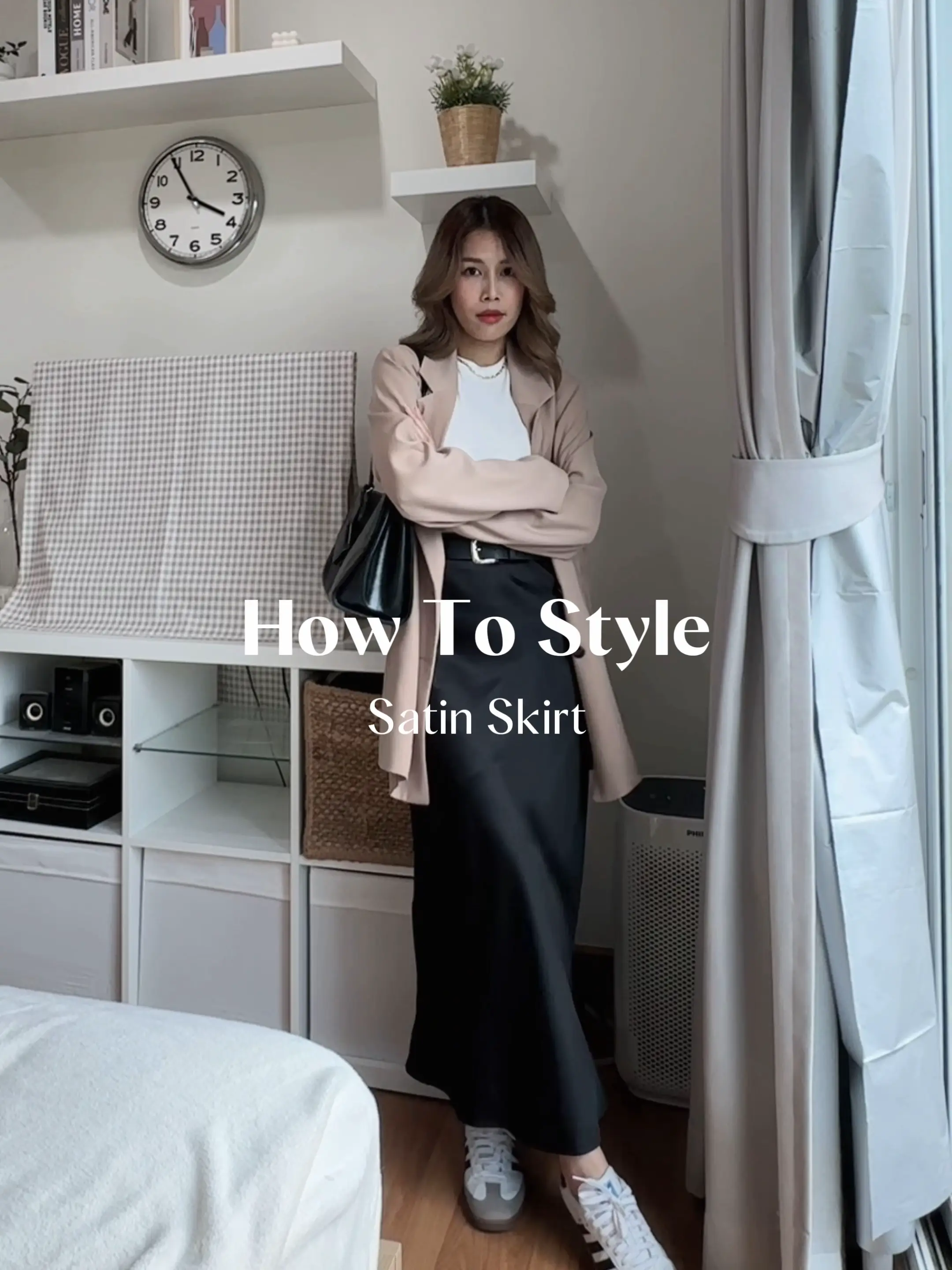 How to Style a Satin Skirt | Video published by Tontaeyy_ | Lemon8