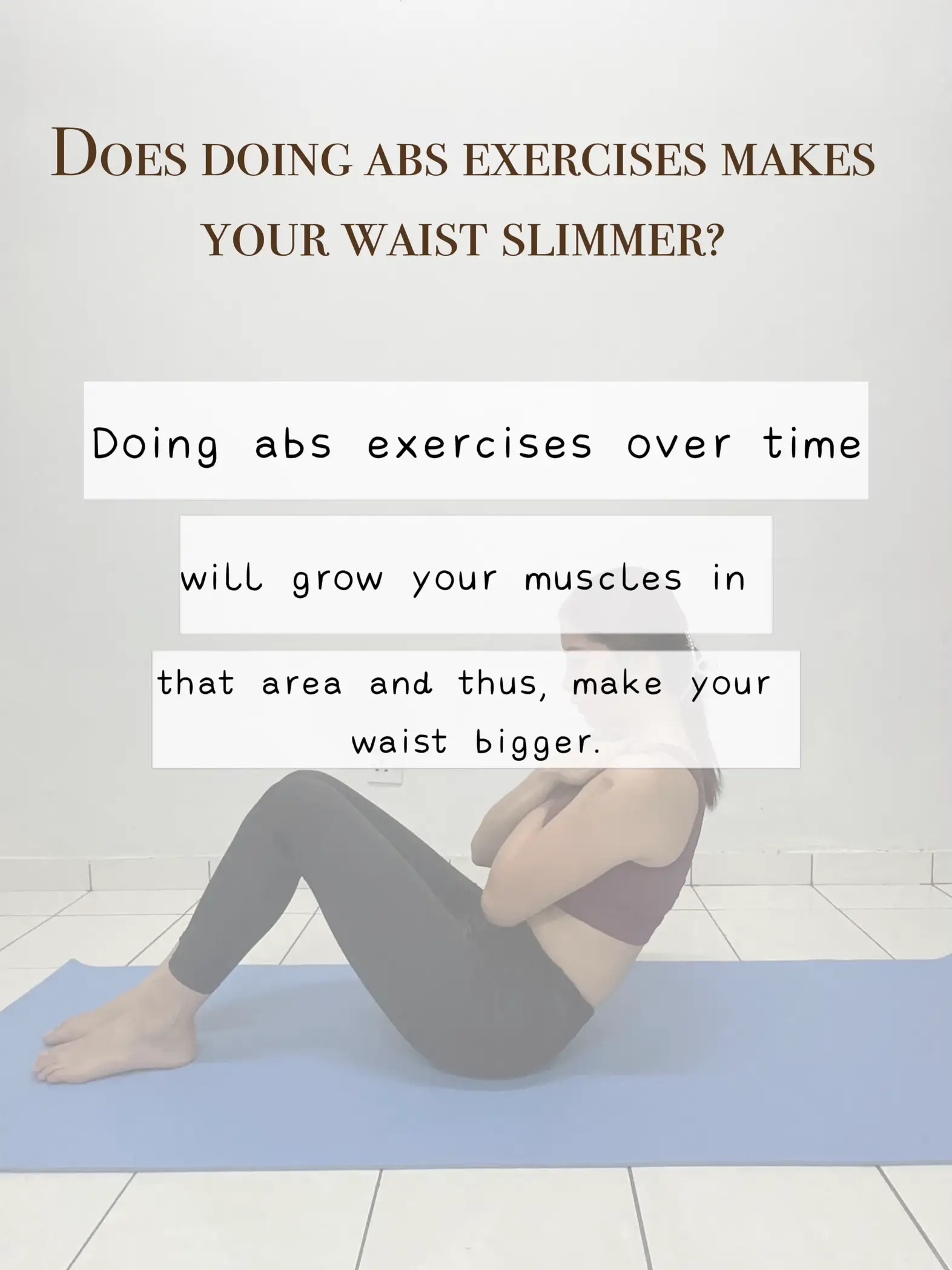 Ab exercises make waist bigger hot sale