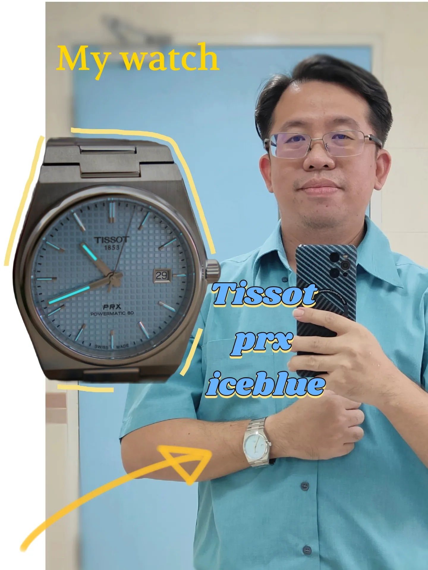 [4K] Tissot PRX Powermatic 80 Ice Blue, 44 OFF