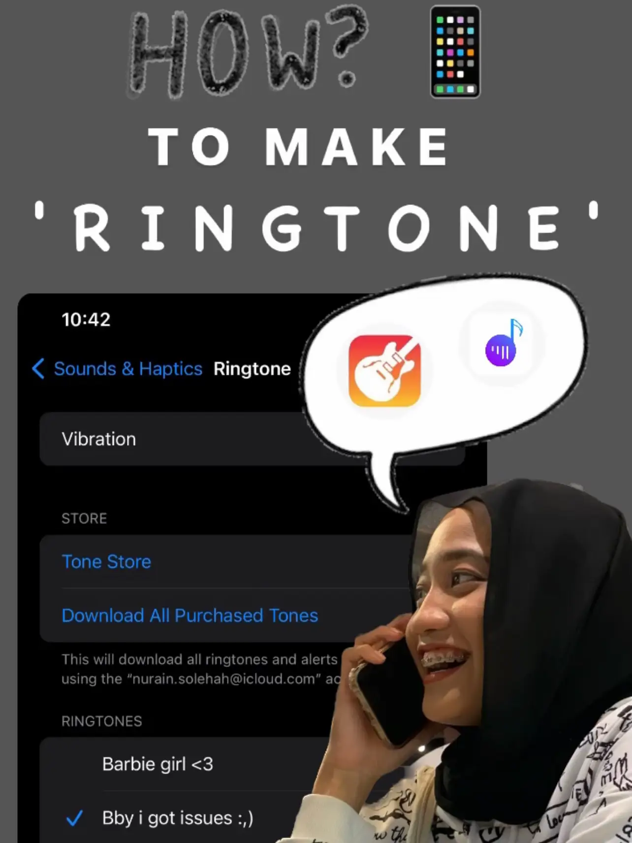 HOW TO MAKE RINGTONE 📲 | Galeri disiarkan oleh theonlysolehaaa | Lemon8