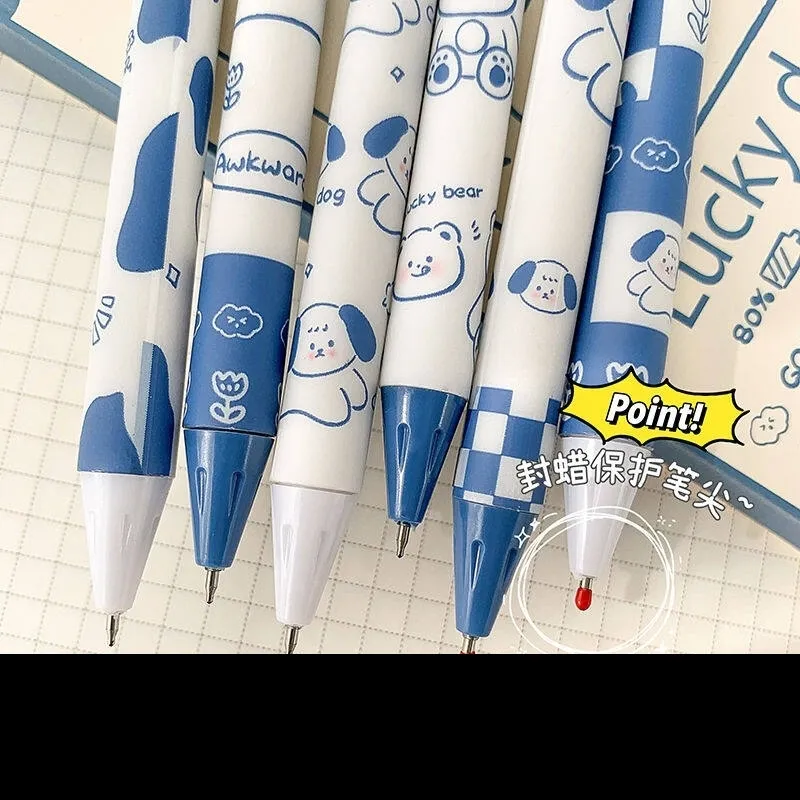 0.5mm Original Disney Stitch Gel Pen Black Press Ballpoint Pen