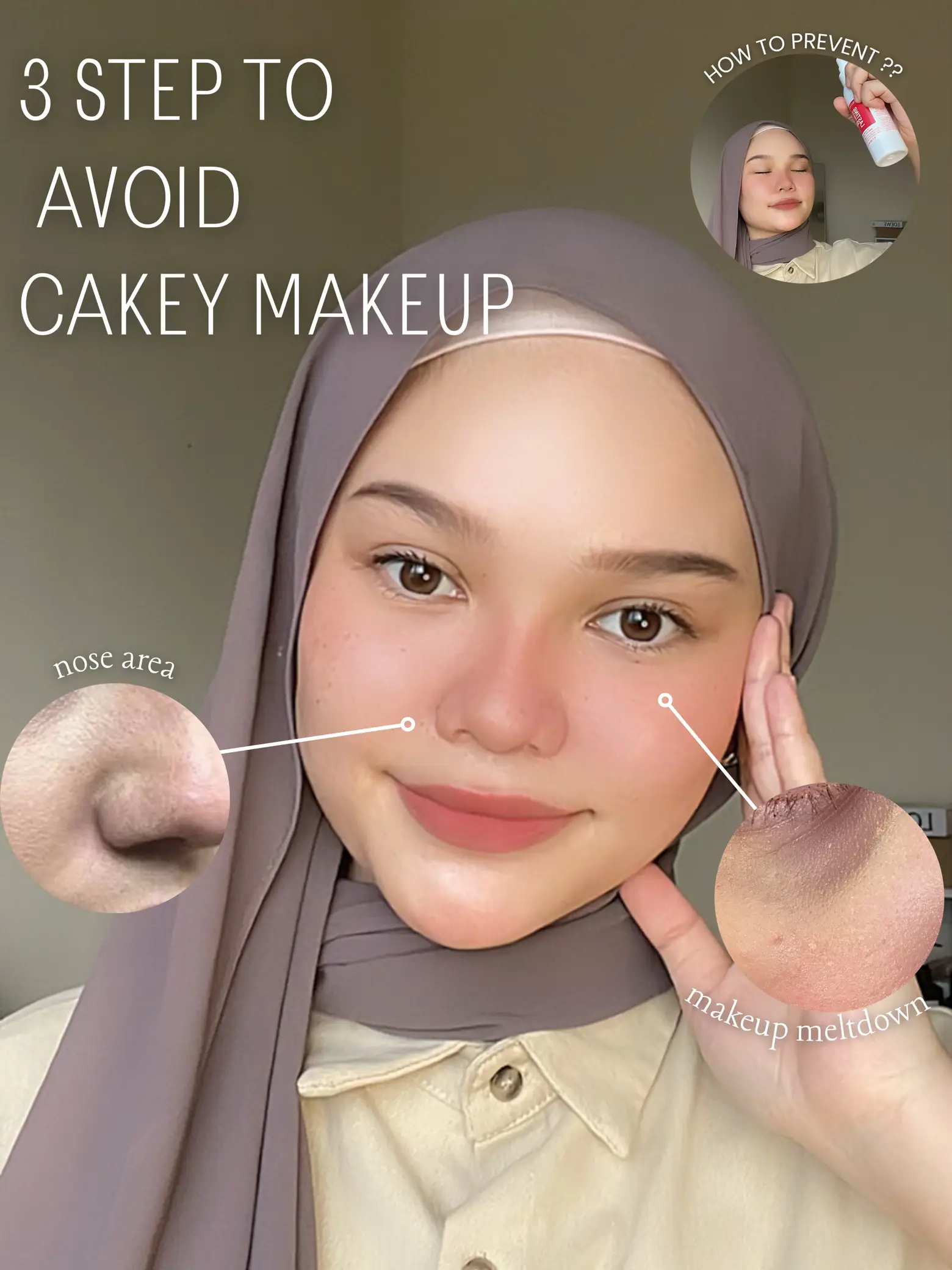 3 Step To Avoid Cakey Patchy Makeup