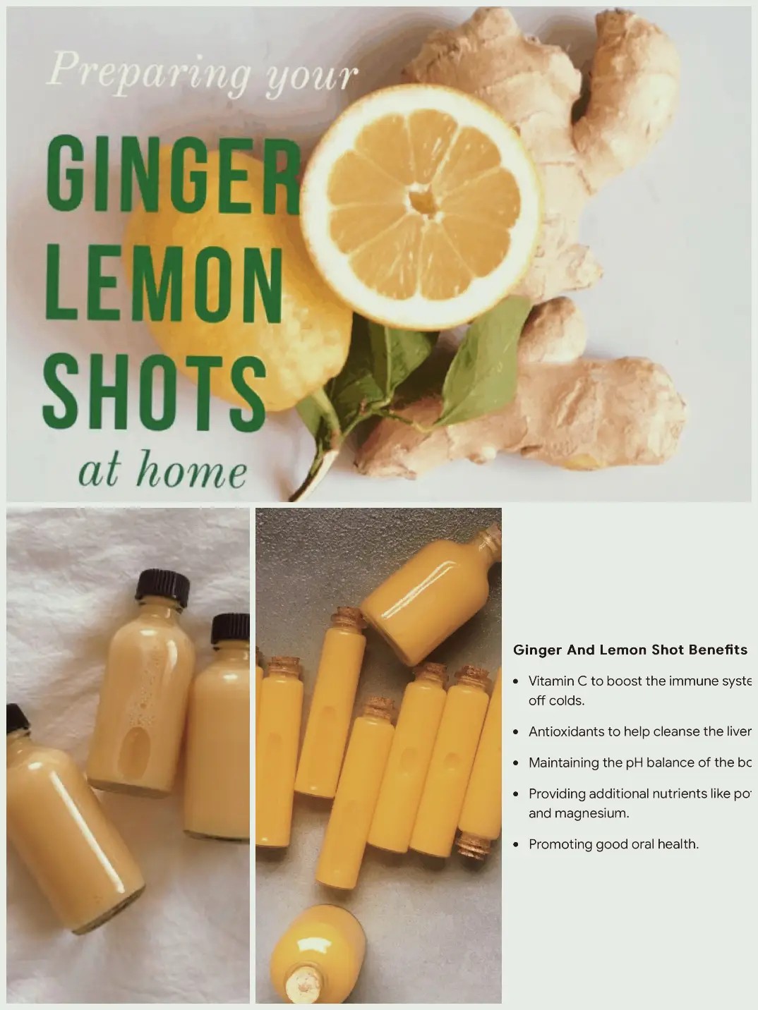 Ginger and turmeric shots - Marie Food Tips