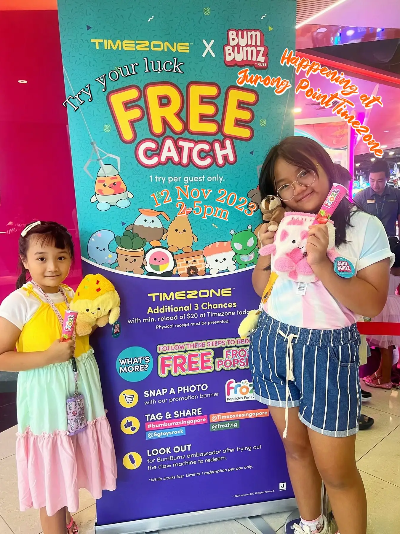 Free catch at Jurong Point Timezone Video published by LeMumLoveGKM Lemon8