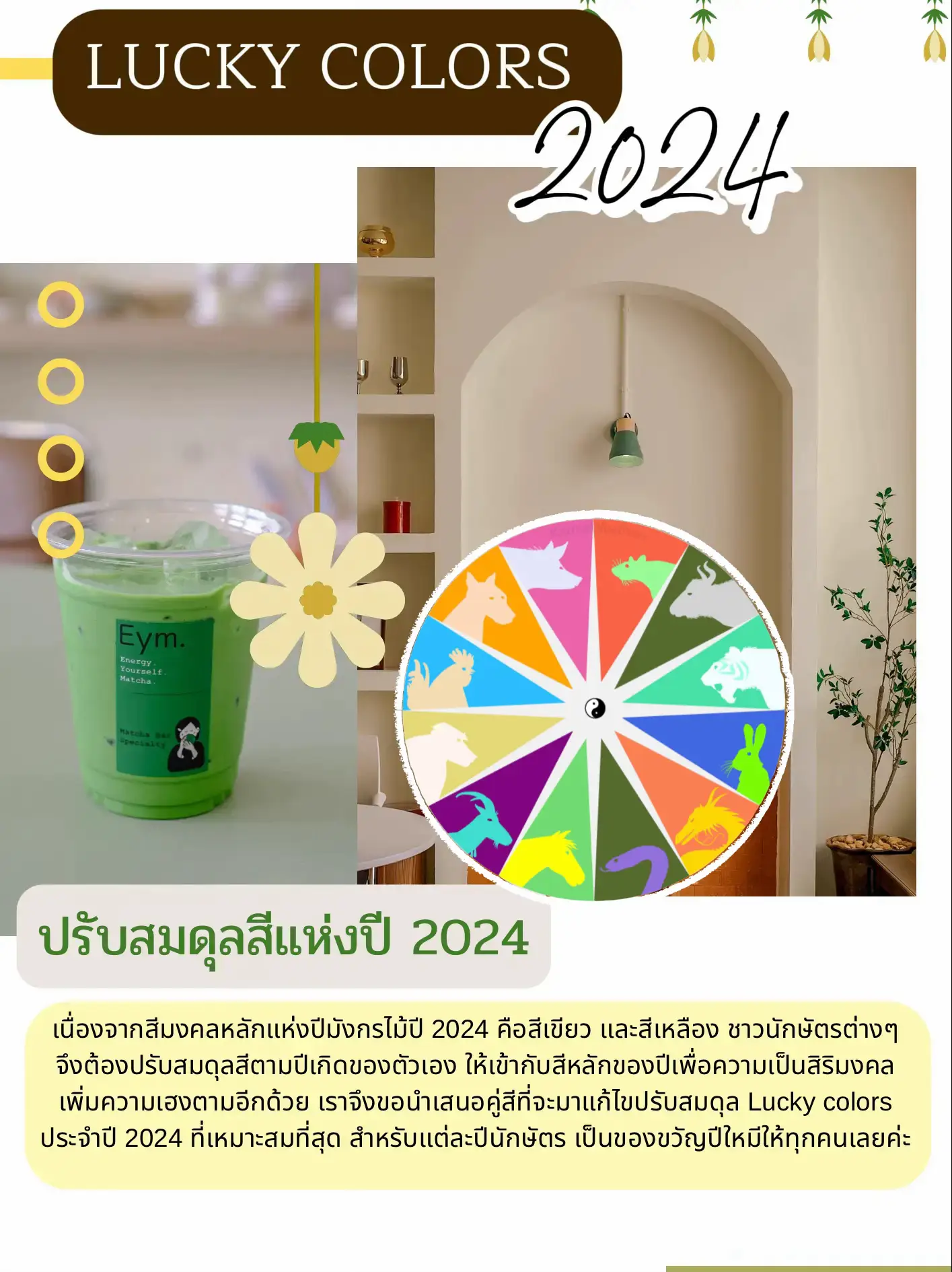 แจก LUCKY COLORS 2024 ตามปีนักษัตร | แกลเลอรีที่โพสต์โดย Matcha ...