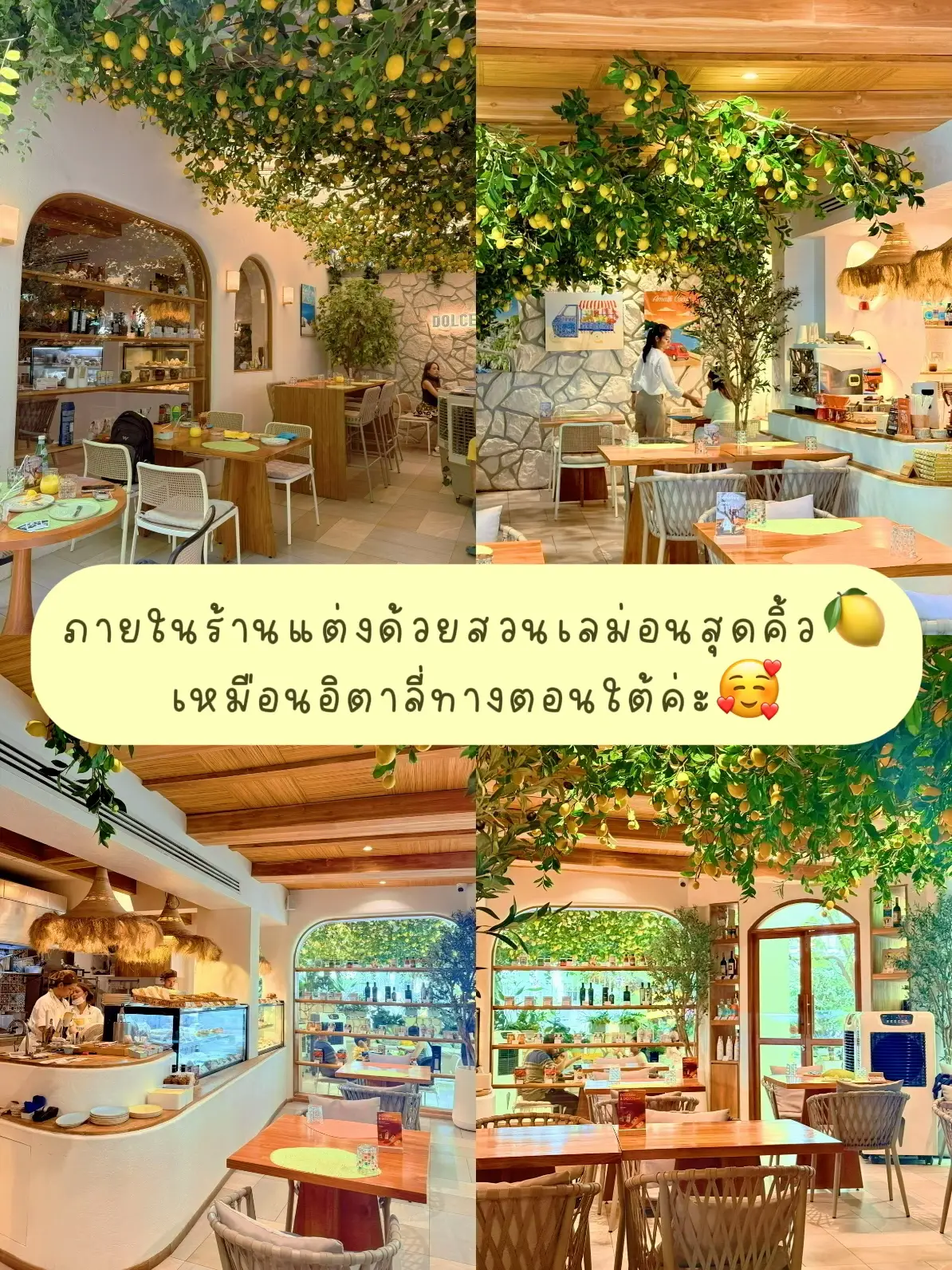 🍋คาเฟ่สวนเลม่อนย่านชิดลม Dolcetto Italian Cafe Bangkok | แกลเลอรีที่ ...