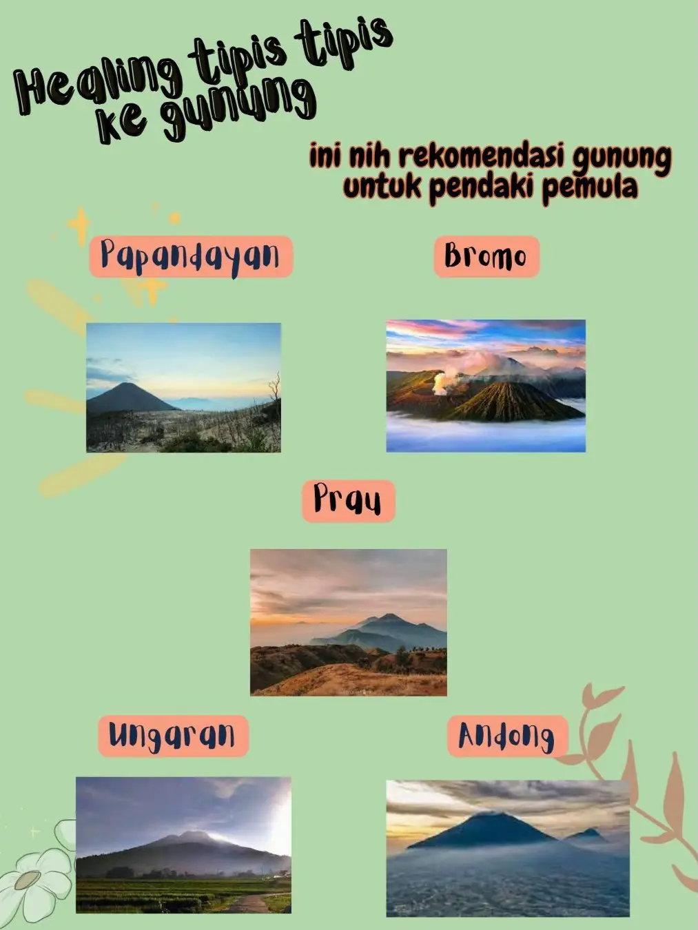 REKOMENDASI GUNUNG UNTUK PENDAKI PEMULA !!!!! | Galeri Diposting Oleh ...