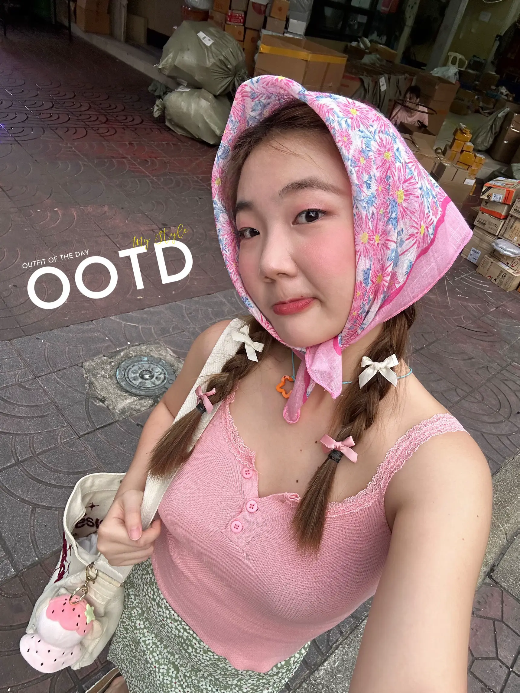  OOTD ( outfit of the day ) 💘 | แกลเลอรีที่โพสต์โดย Cartooncnk | Lemon8