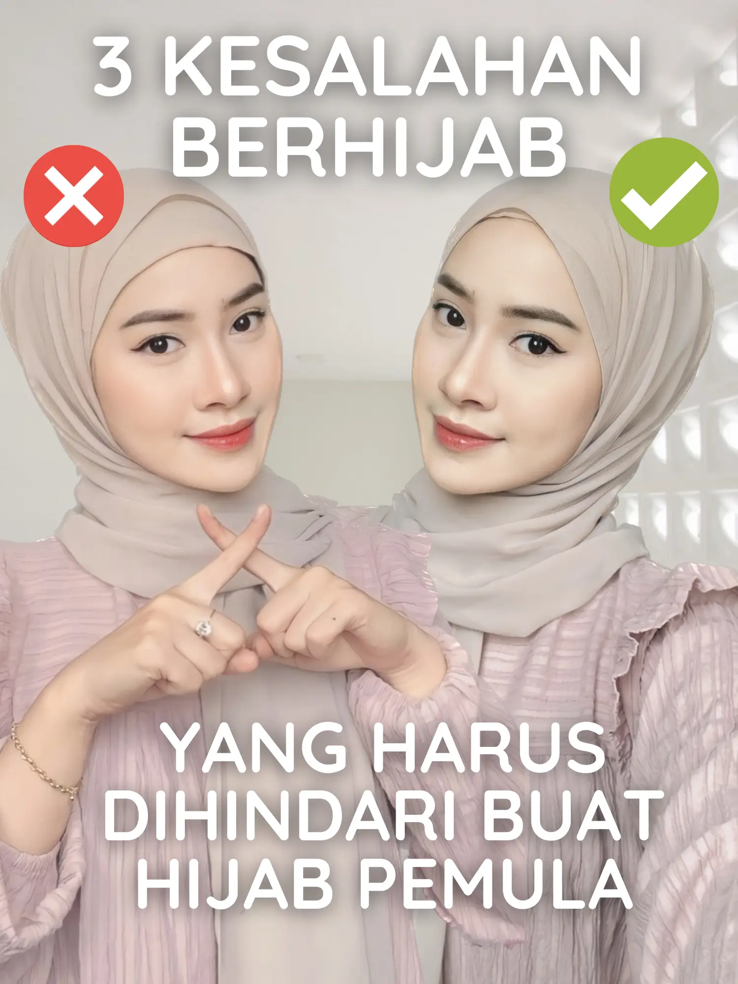 3 KESALAHAN BERHIJAB YANG SERING TERJADI | Galeri diposting oleh  Sarahayuthereza | Lemon8