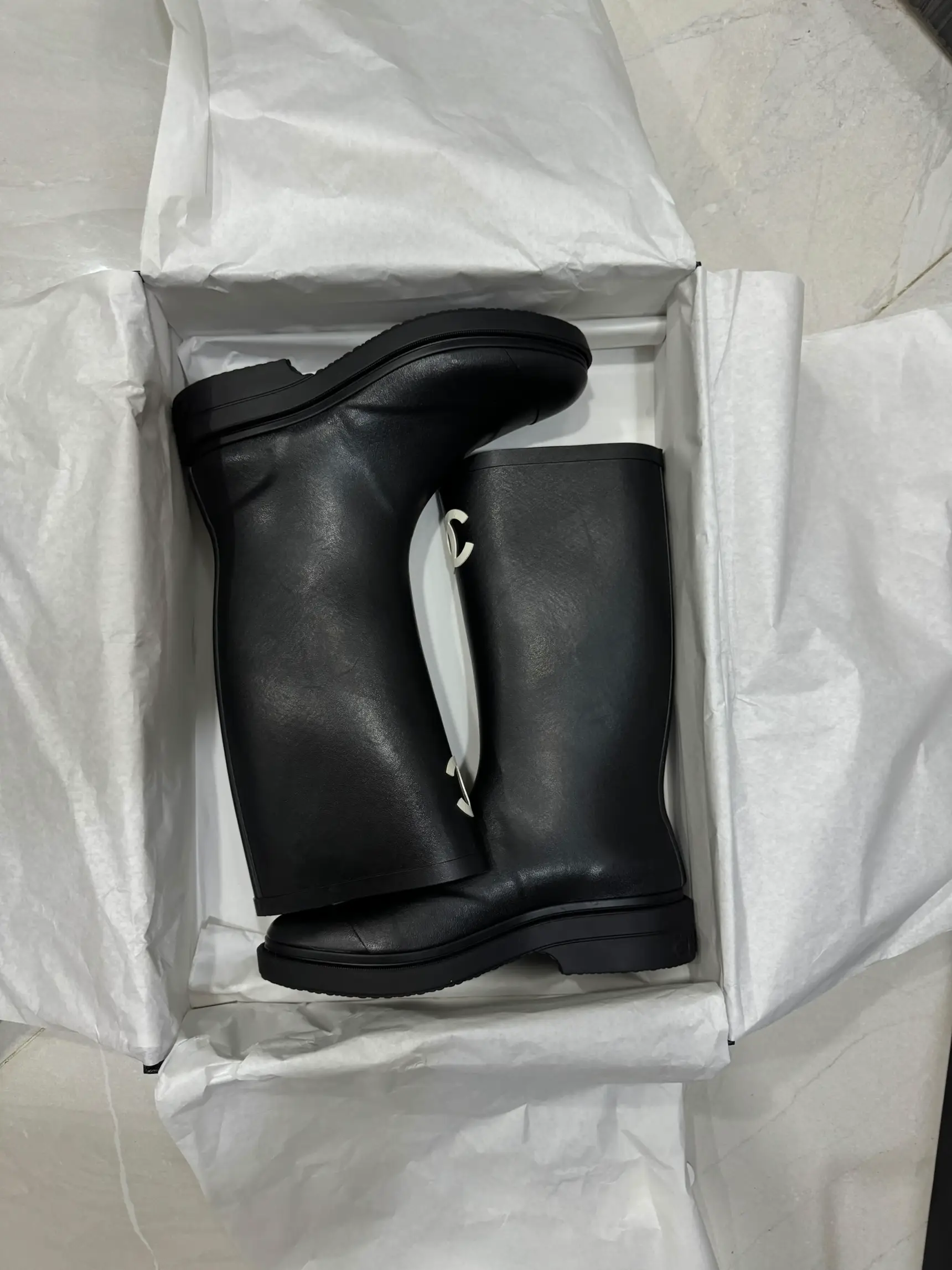 Chanel rain sale boots 218 price