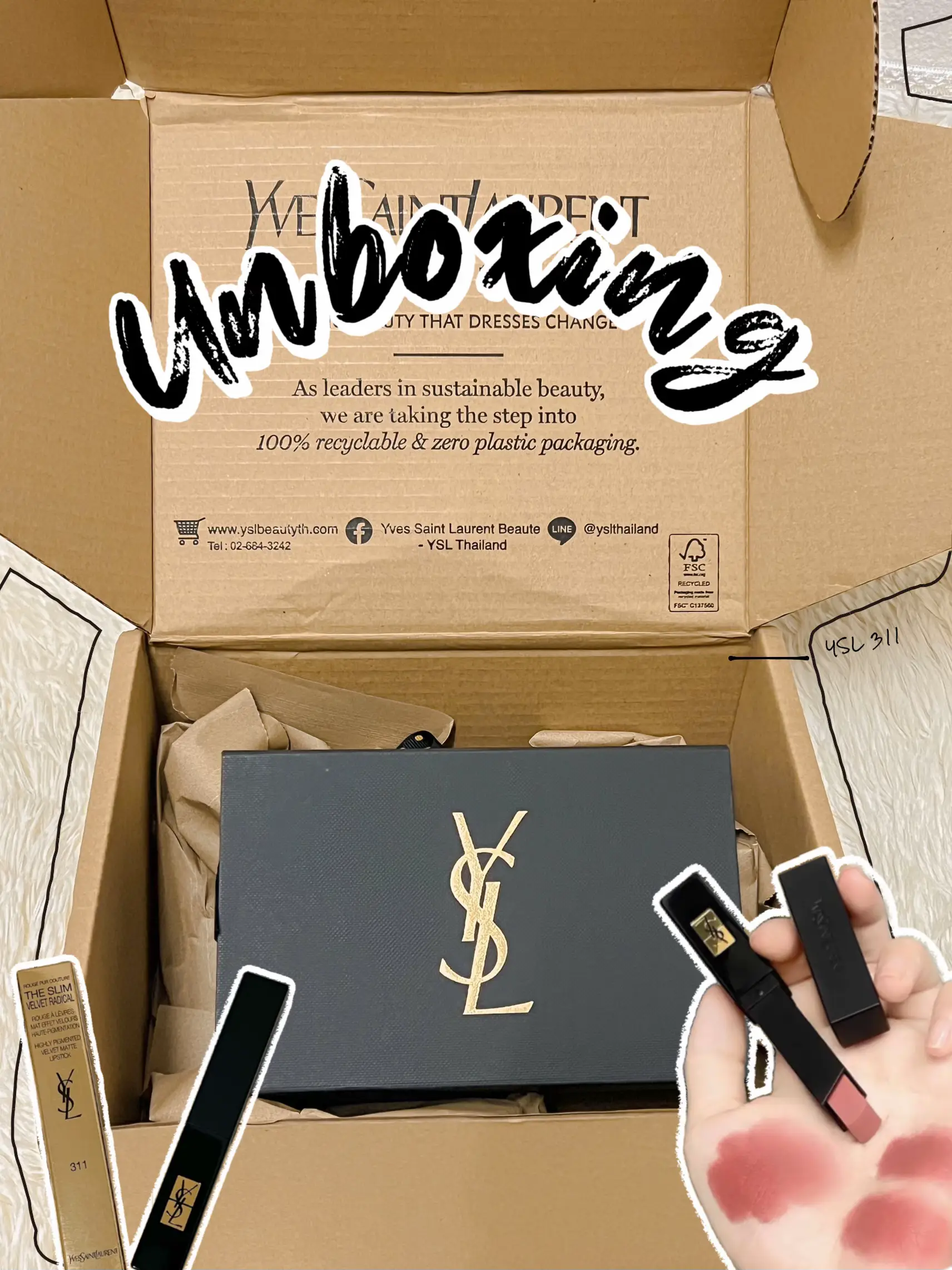 Unboxing YSL No.311 🖤 | Gallery posted by Donut.tsn ⊹꙳ | Lemon8