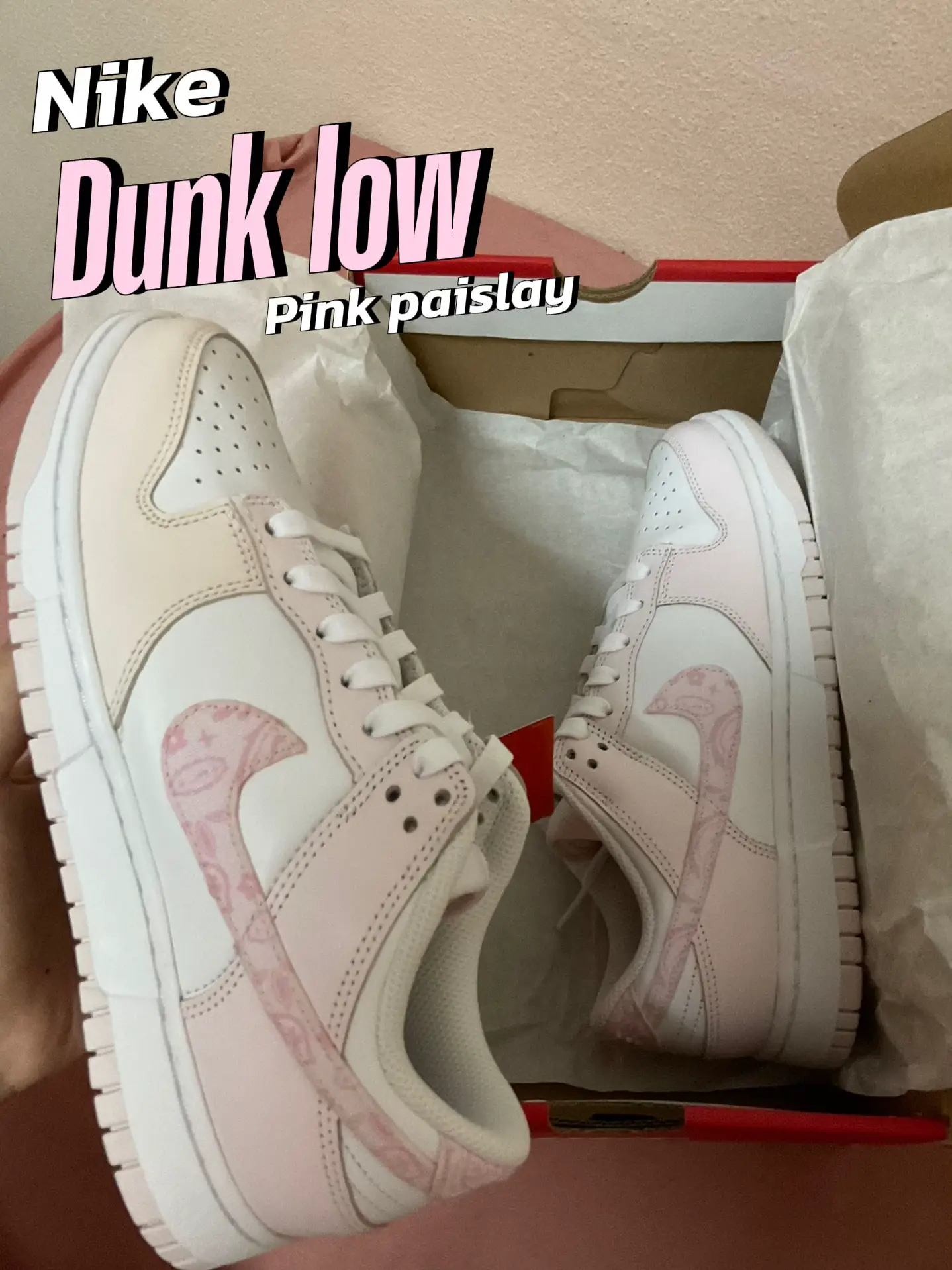 Nike dunk low pink paisley💖🌷 | Gallery posted by Cinnnaoy | Lemon8