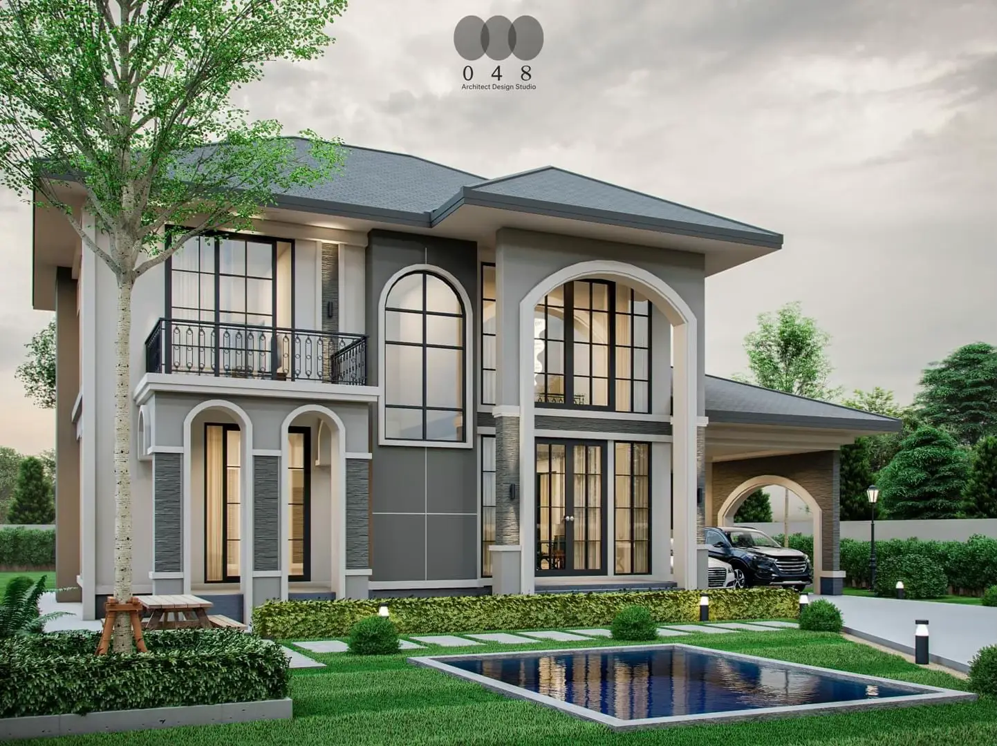 ออกแบบบ้าน Modern-Classic style | แกลเลอรีที่โพสต์โดย 048 Architect ...