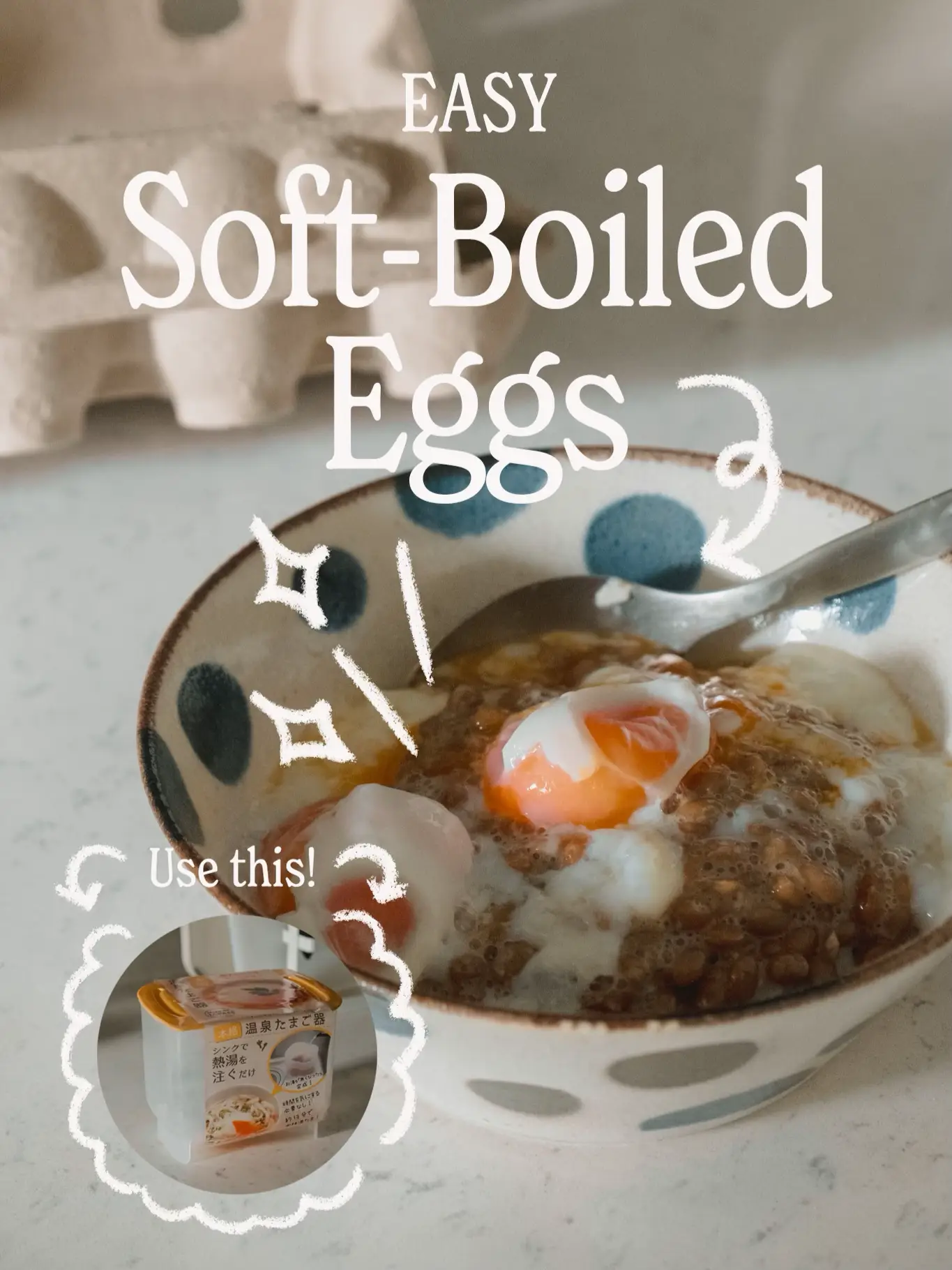 Soft boiled Egg maker from Shopee 