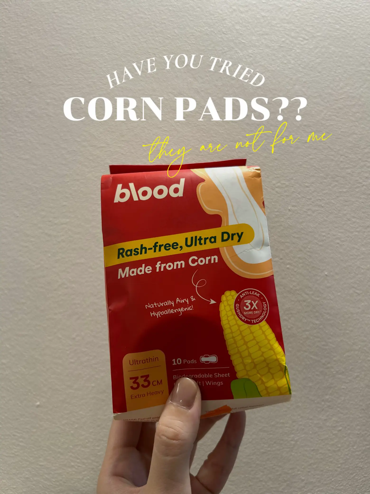WHY I WILL NOT BUY CORN PADS AGAIN 🌽🙅🏻‍♀️'s images