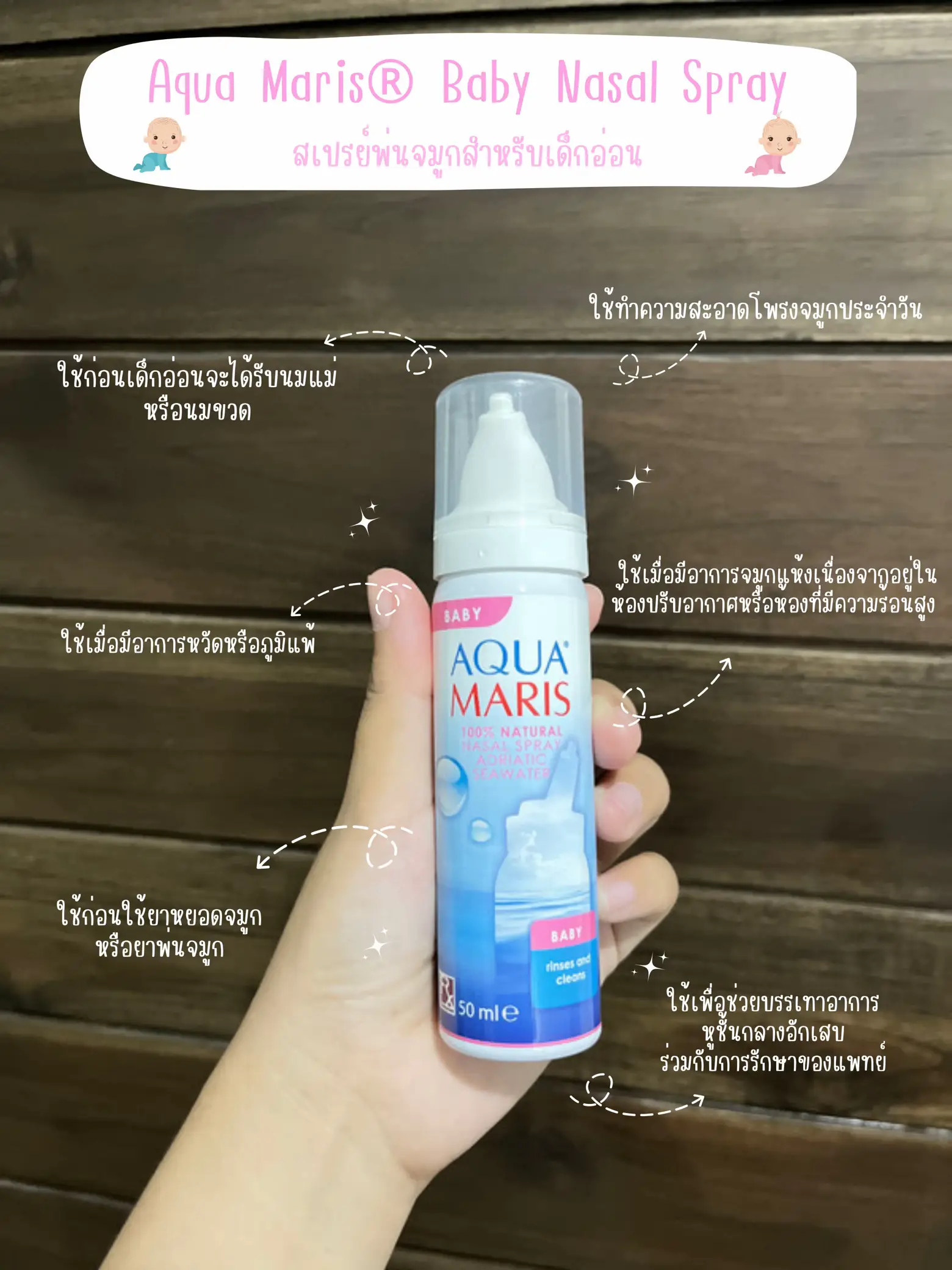 💗Aqua Maris Baby Nasal Spray 💗สเปรย์พ่นจมูกสำหรับเด็กอ่อน | แกลเลอรีที่ ...