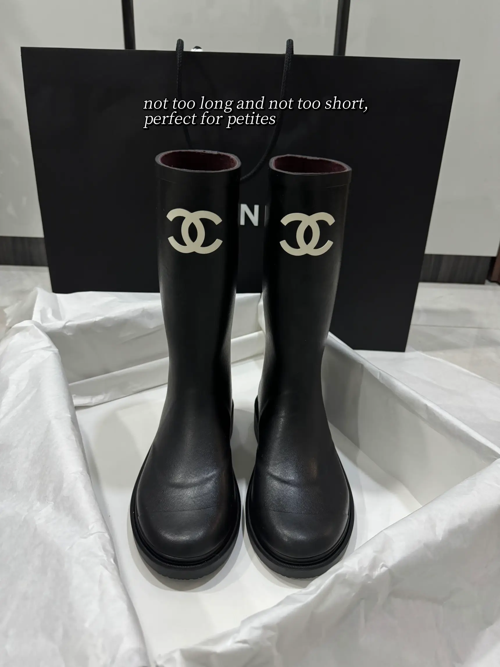 Chanel rain sale boots 218 price