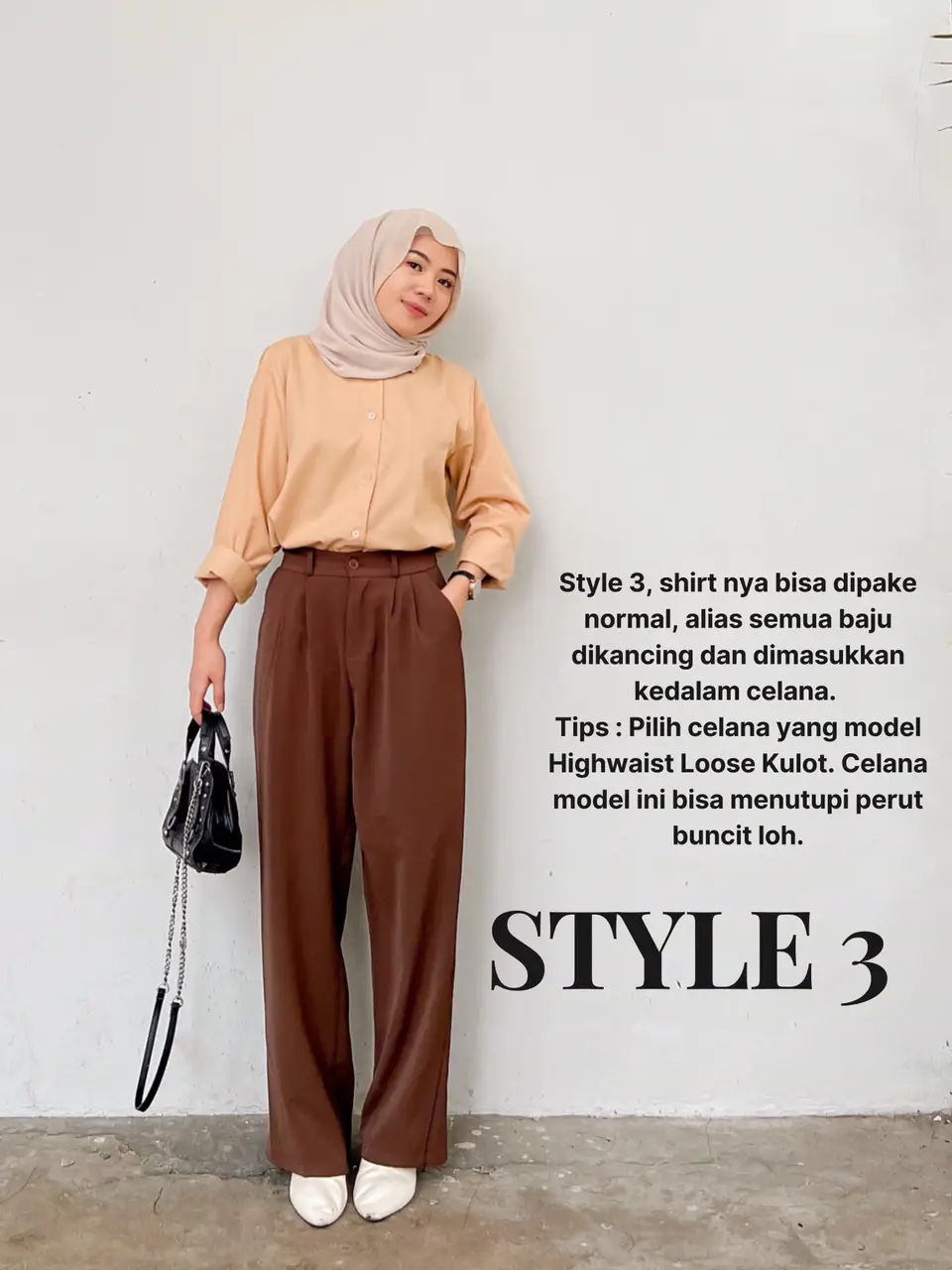 3 ways to style // Brown Shirt 💫, Gallery posted by Deva Martina A