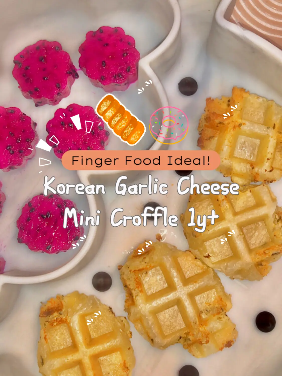 Mini Croffle Hand Korean Garlic Cheese Mini Croffle Baby👶🏻🧇 | Video dipublikasikan oleh ...