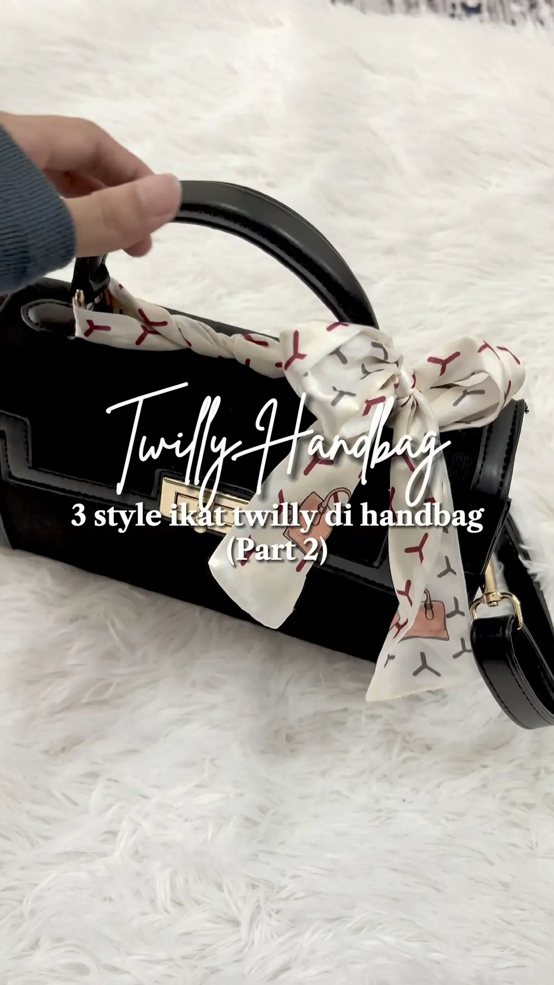 Tutorial ikat twilly di handbag! (PART2), Video published by Izzati Adnan