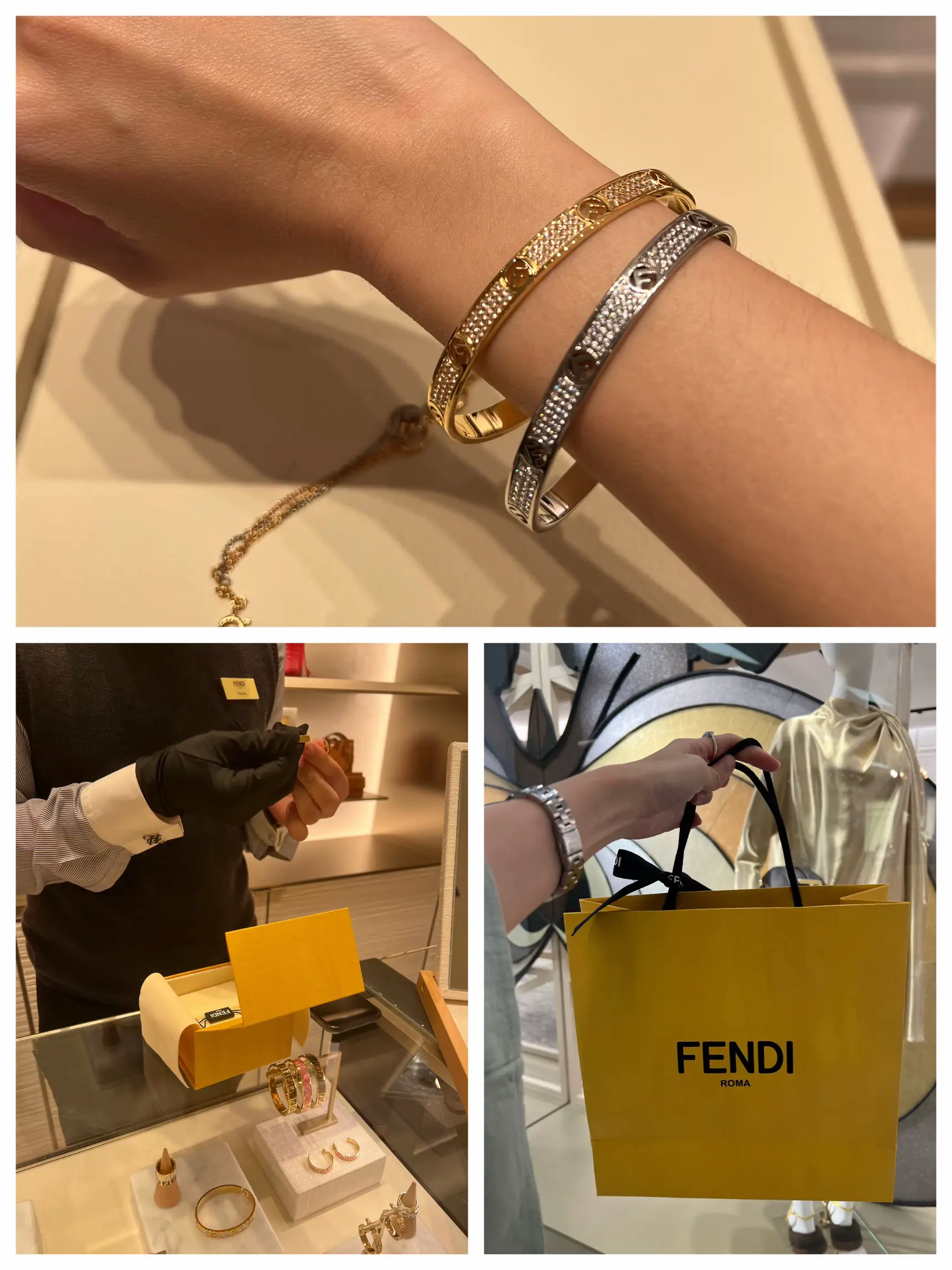 私のお気に入りの💖Fendiブレスレット💛✨バングルは、毎日着用すると💛💫感じがします | Cananaが投稿したフォトブック | Lemon8