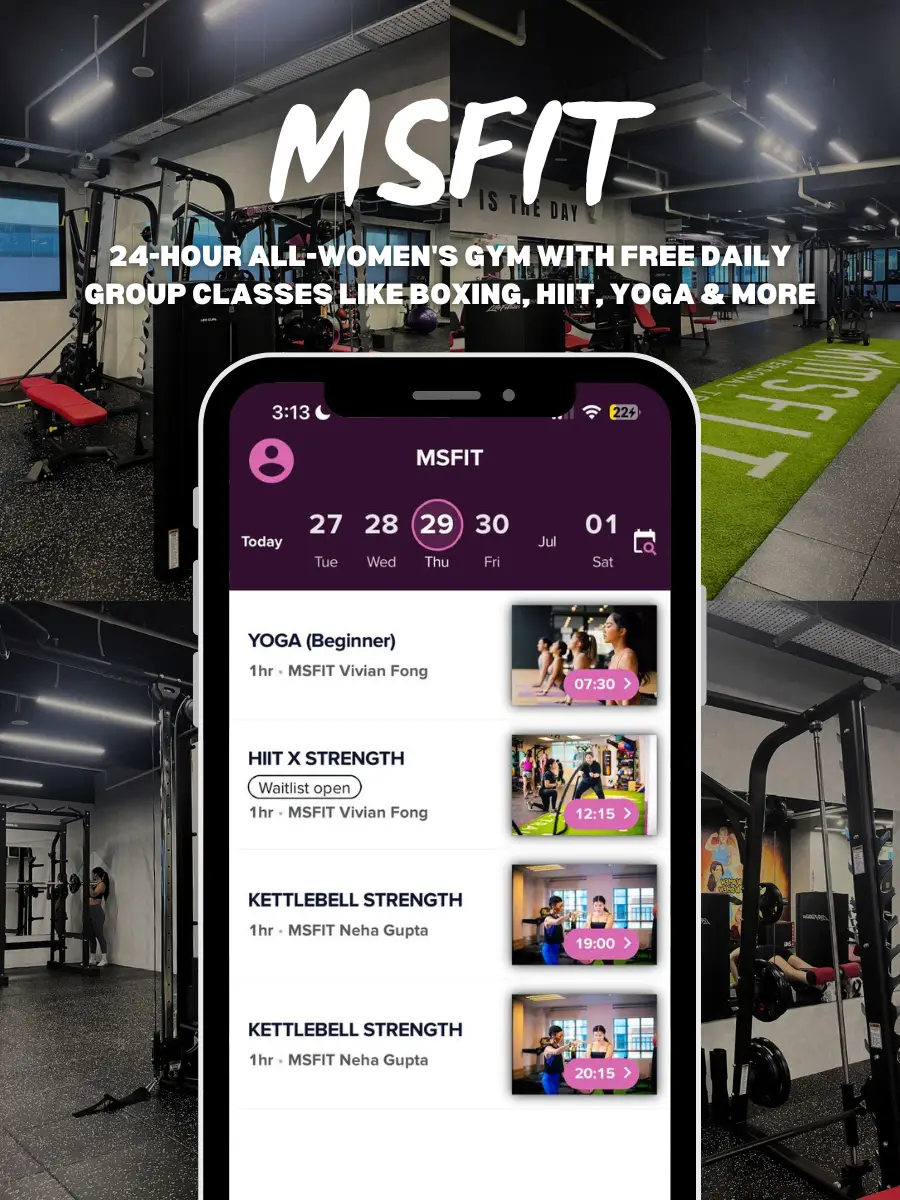 24HR Women's Gym Personal Training Singapore — MSFIT