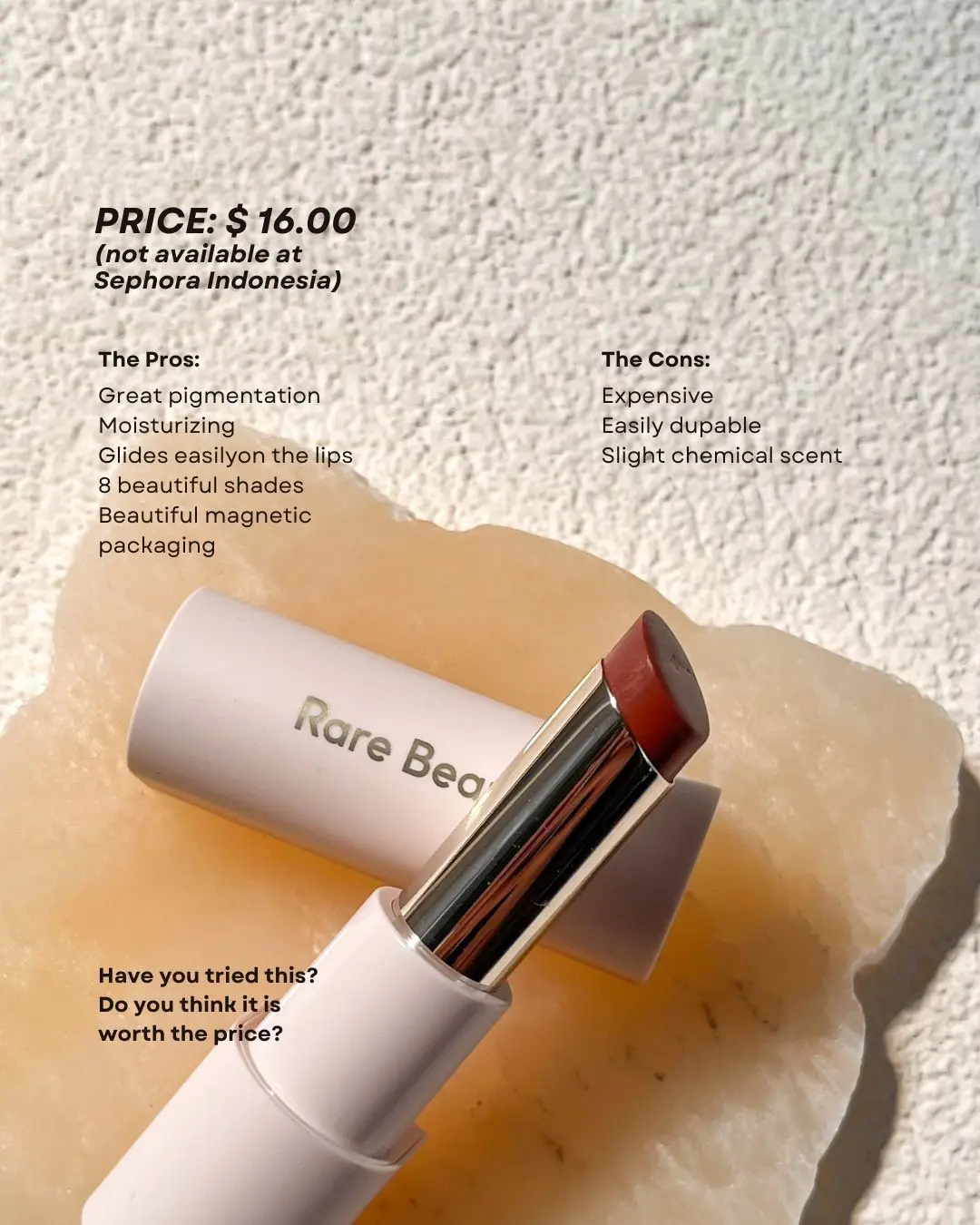 Tinted Lip Balm Rare beauty yang Underrated! | themakeupplateが