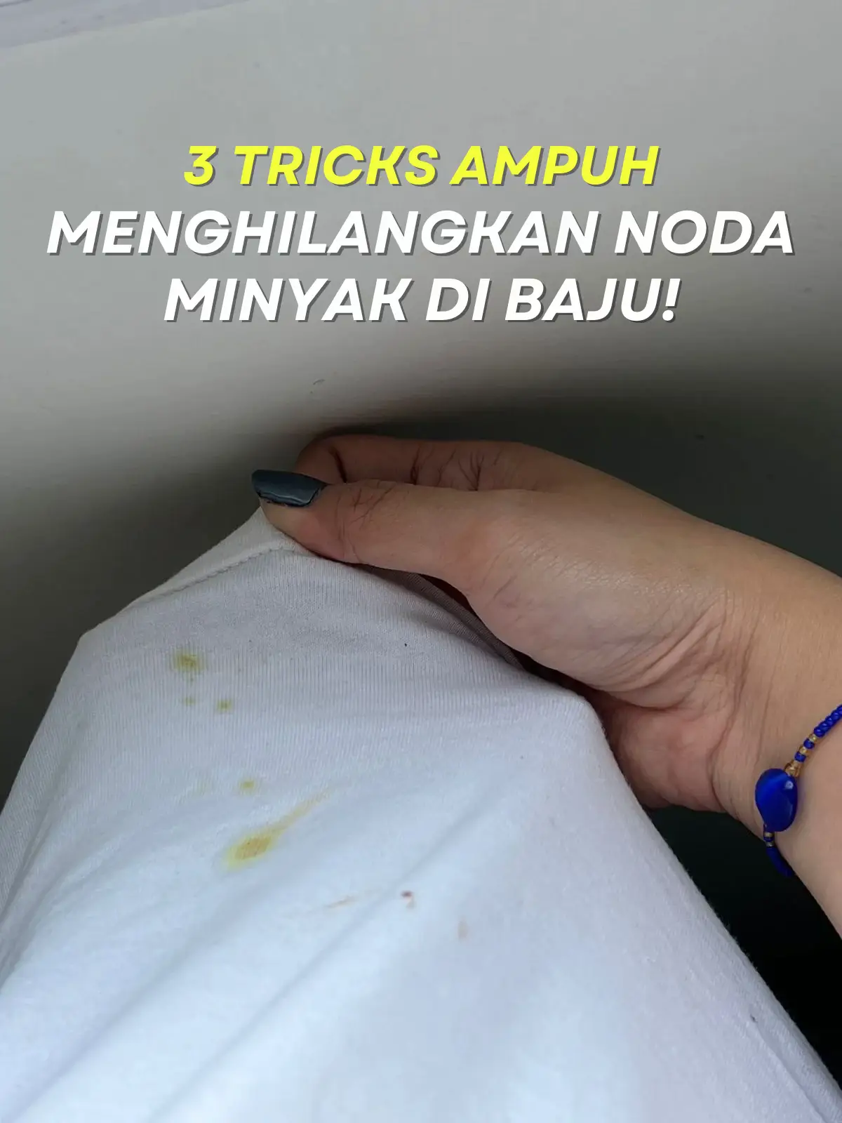 3 TRICKS AMPUH MENGHILANGKAN NODA MINYAK DI BAJU | Galeri Disiarkan ...