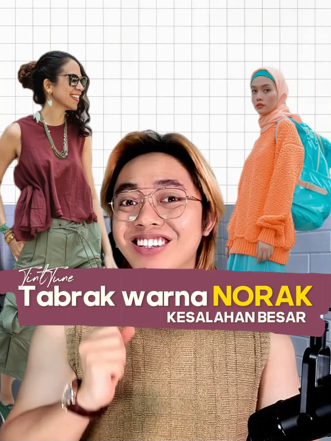 Gambar OUTFIT TABRAK WARNA GAK NORAK KOK ‼️